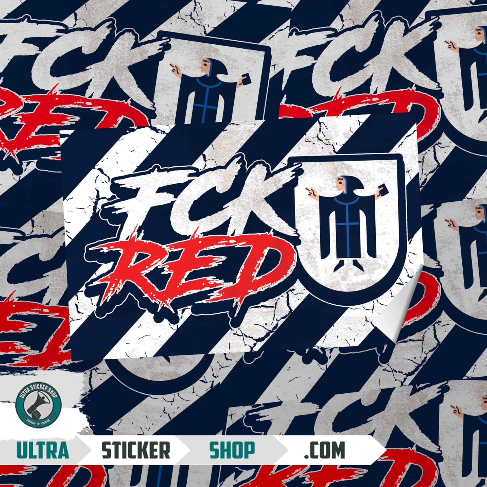 FCK RED Stickers