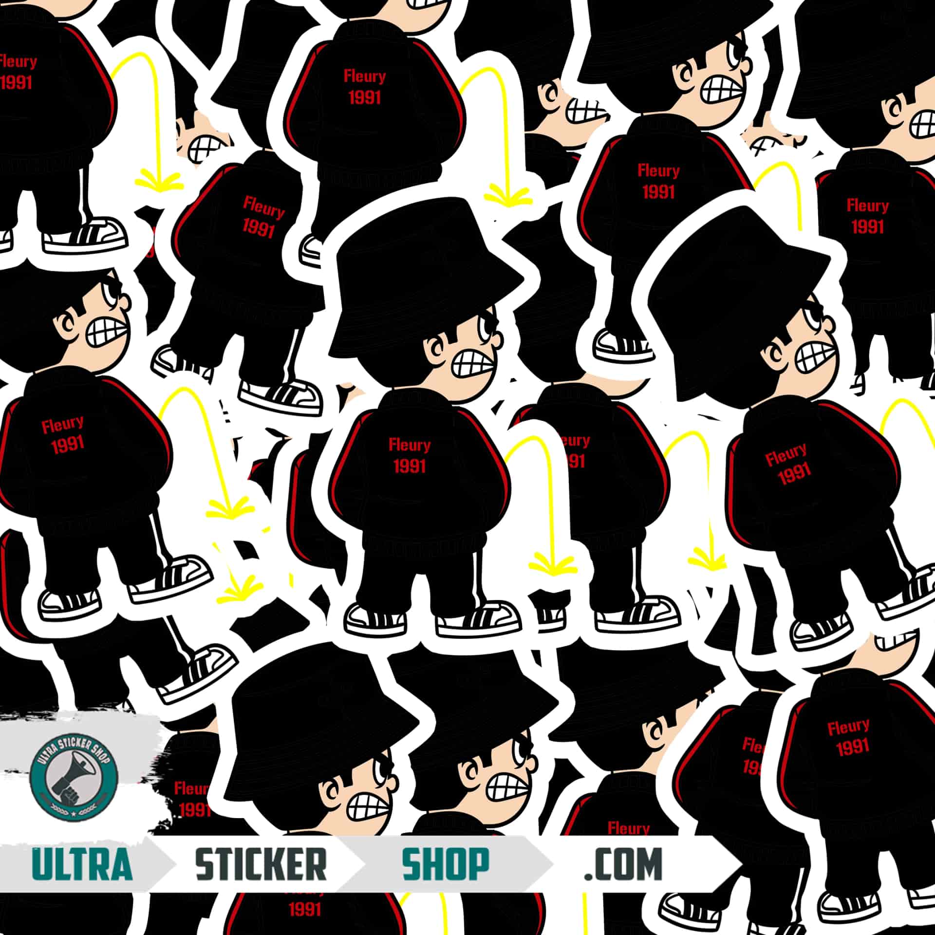 Fleury 1991 Pee Kid Stickers