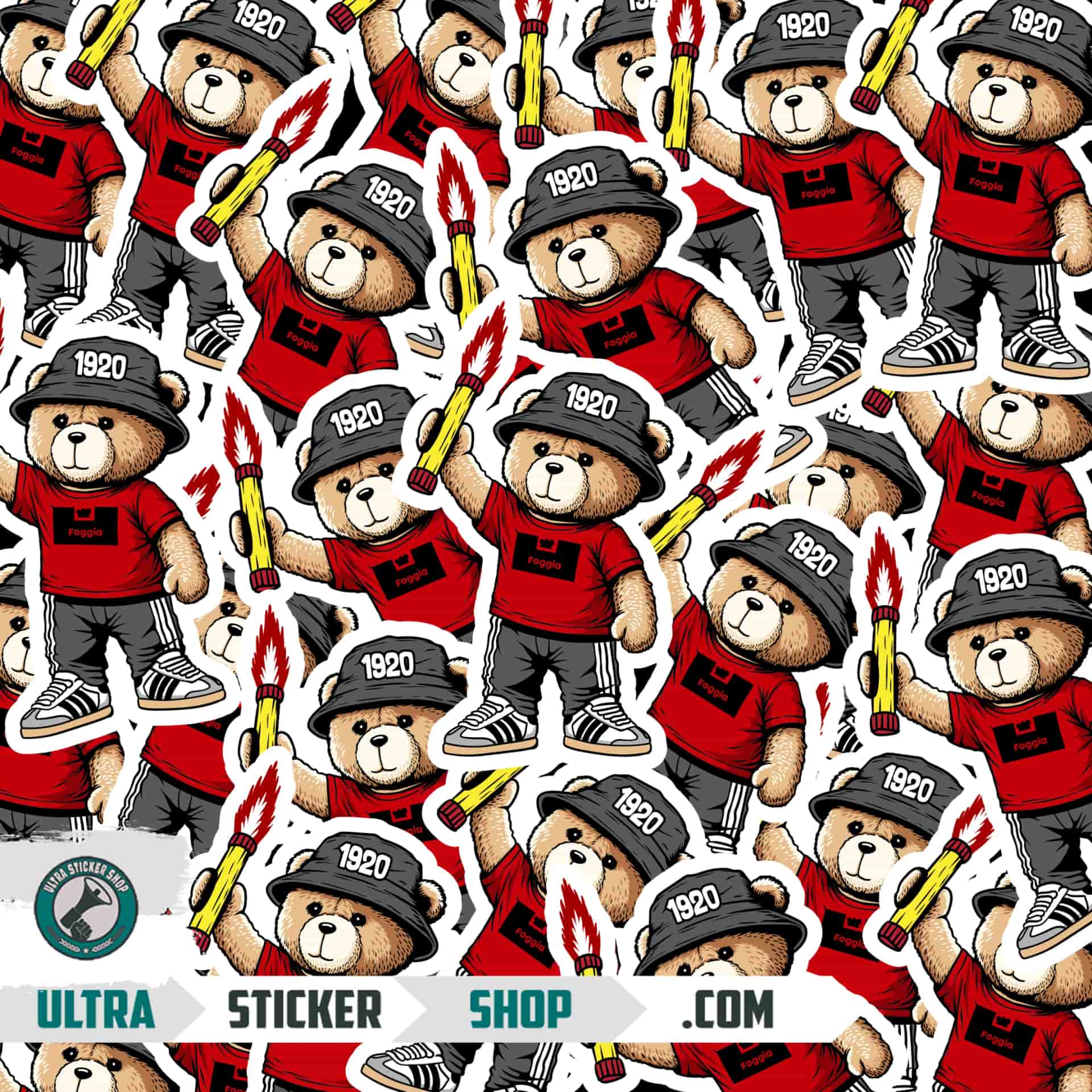 Foggia 1920 bear Stickers