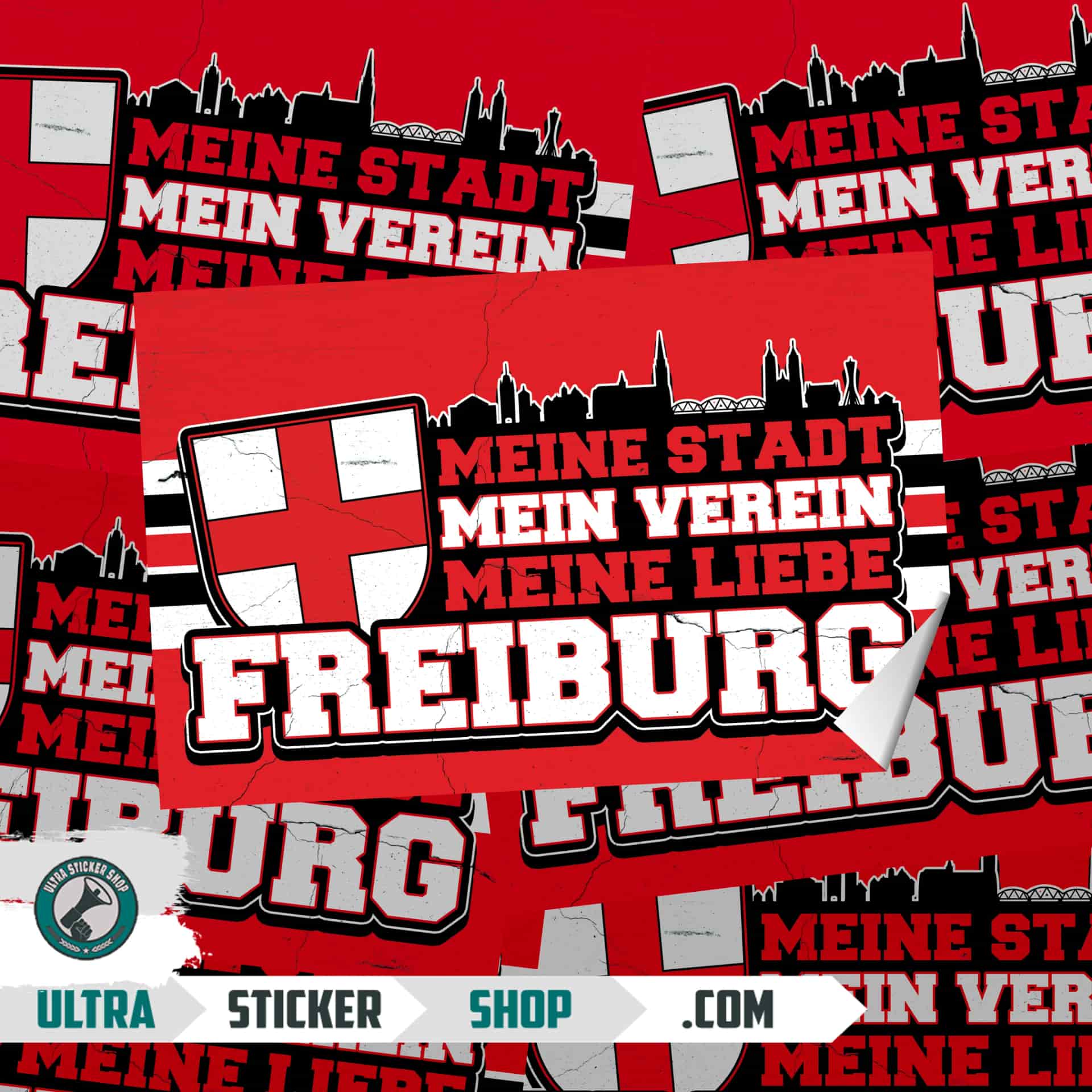Freiburg, meine stadt, mein verein meine liebe Stickers