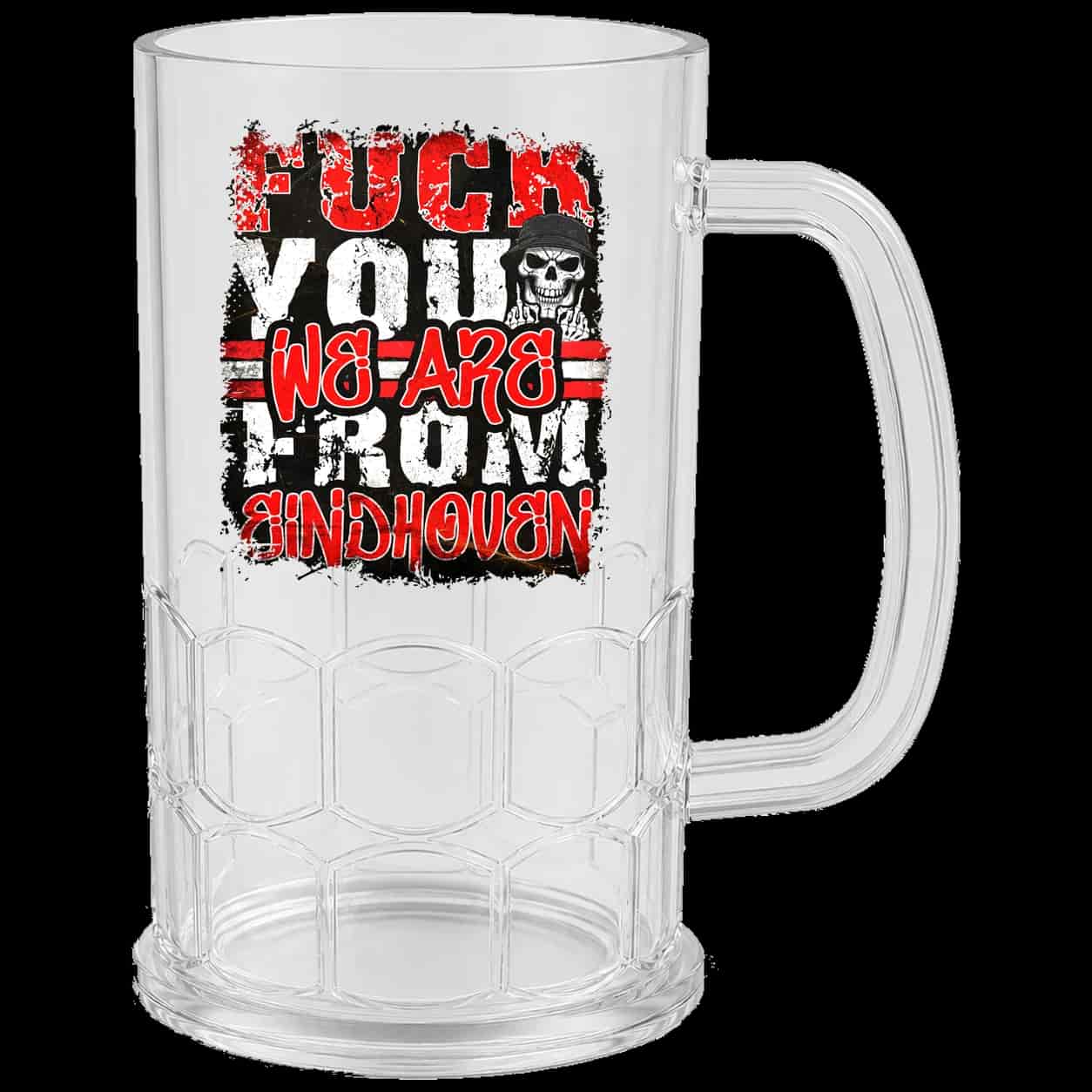 Fuck you we are from Eindhoven Beer Mug