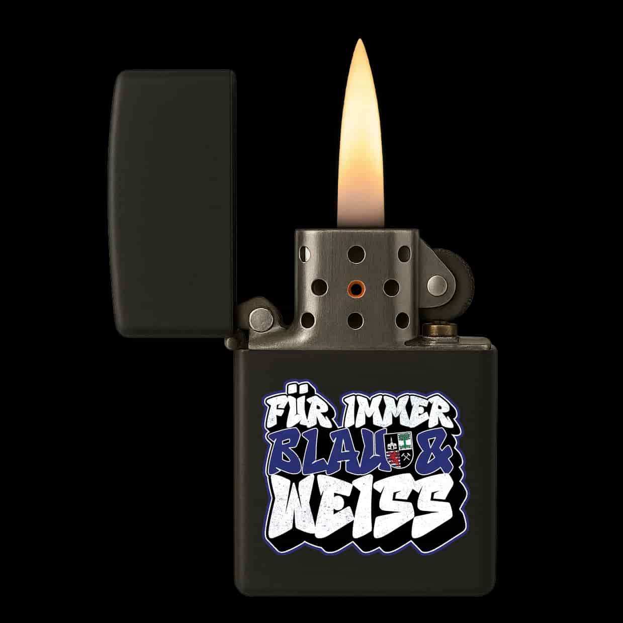 Fur immer blau & weiss Lighter