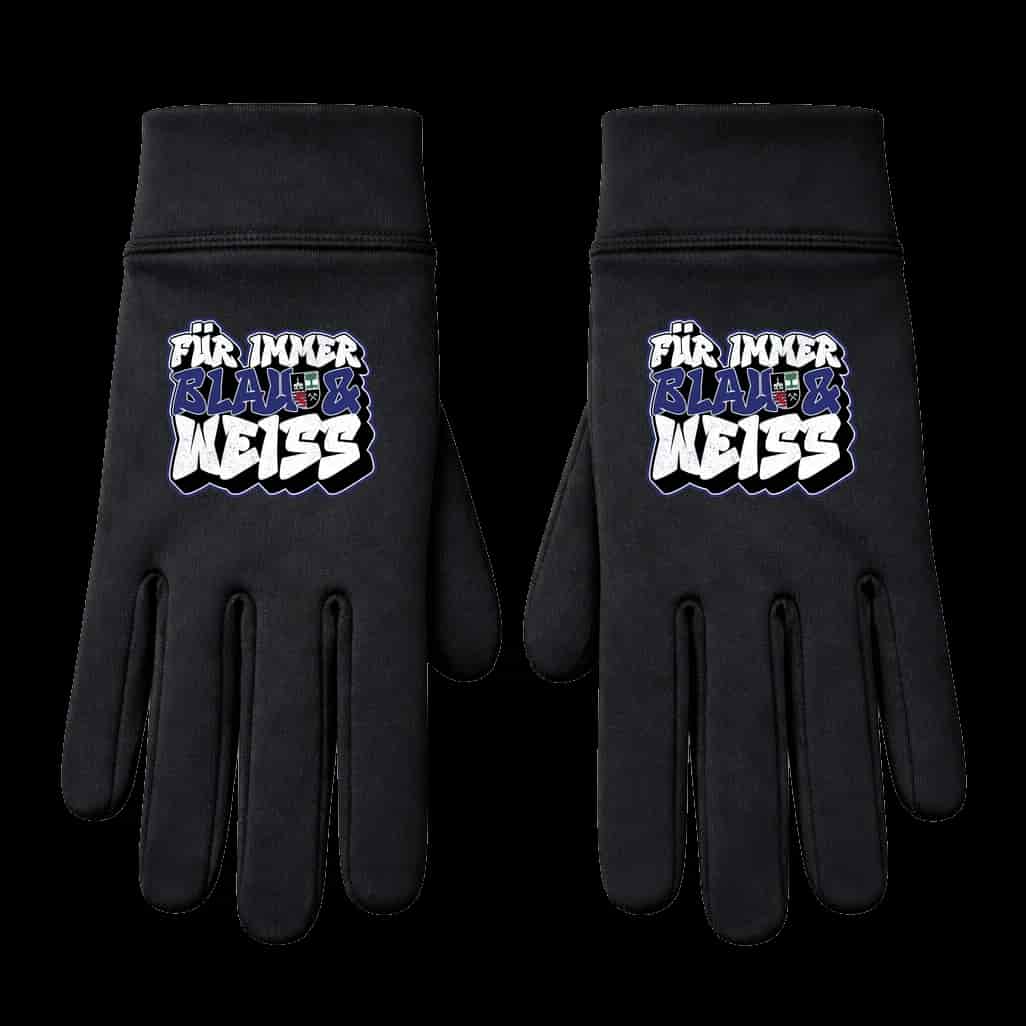Fur immer blau & weiss Gloves