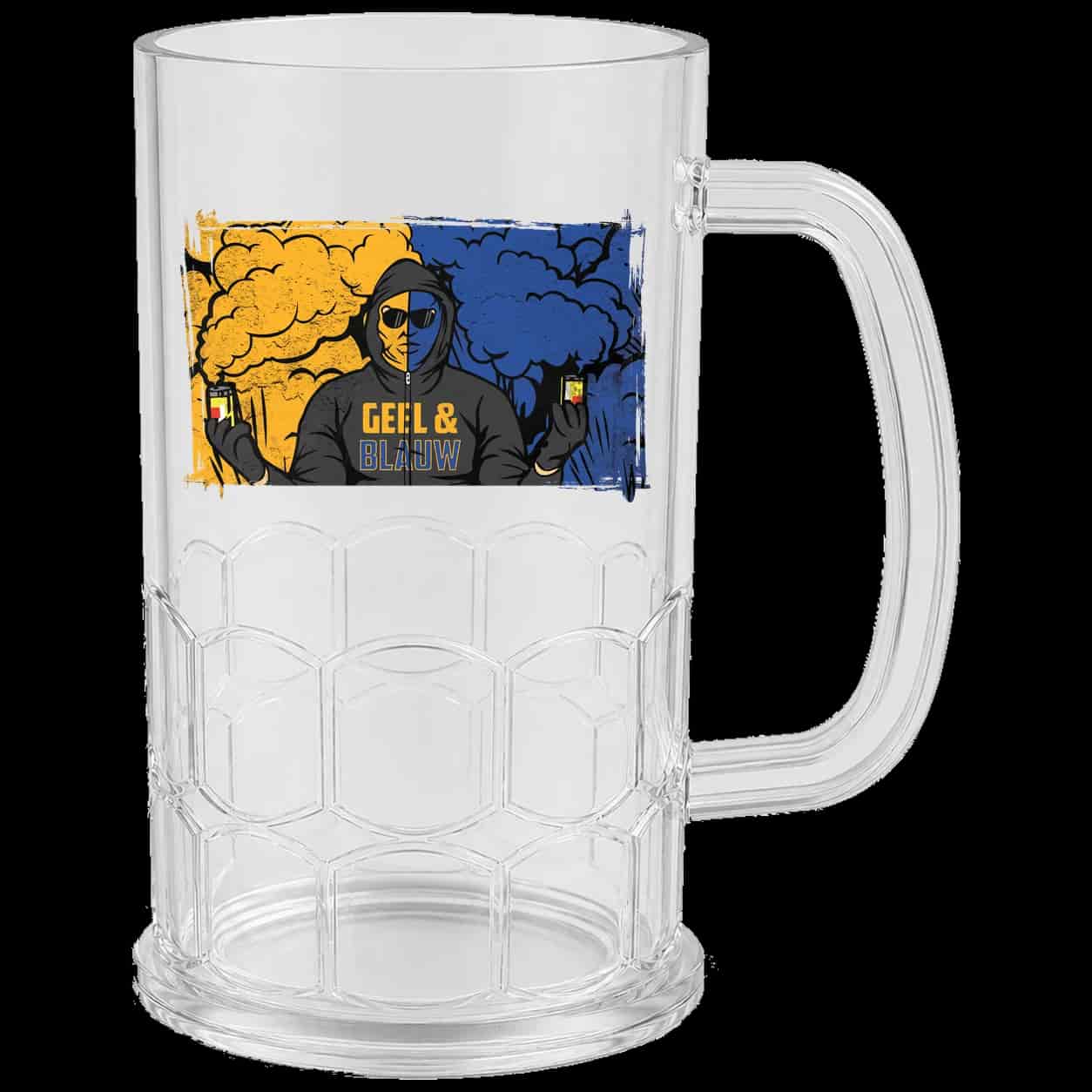 Geel & Blauw Beer Mug