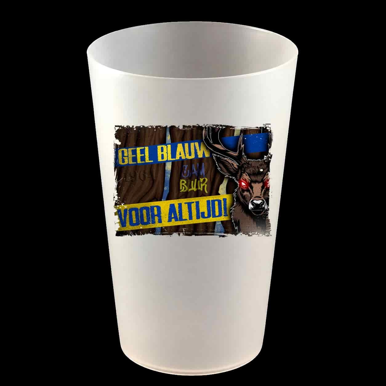 Geel blauw voor altijd Hardcup