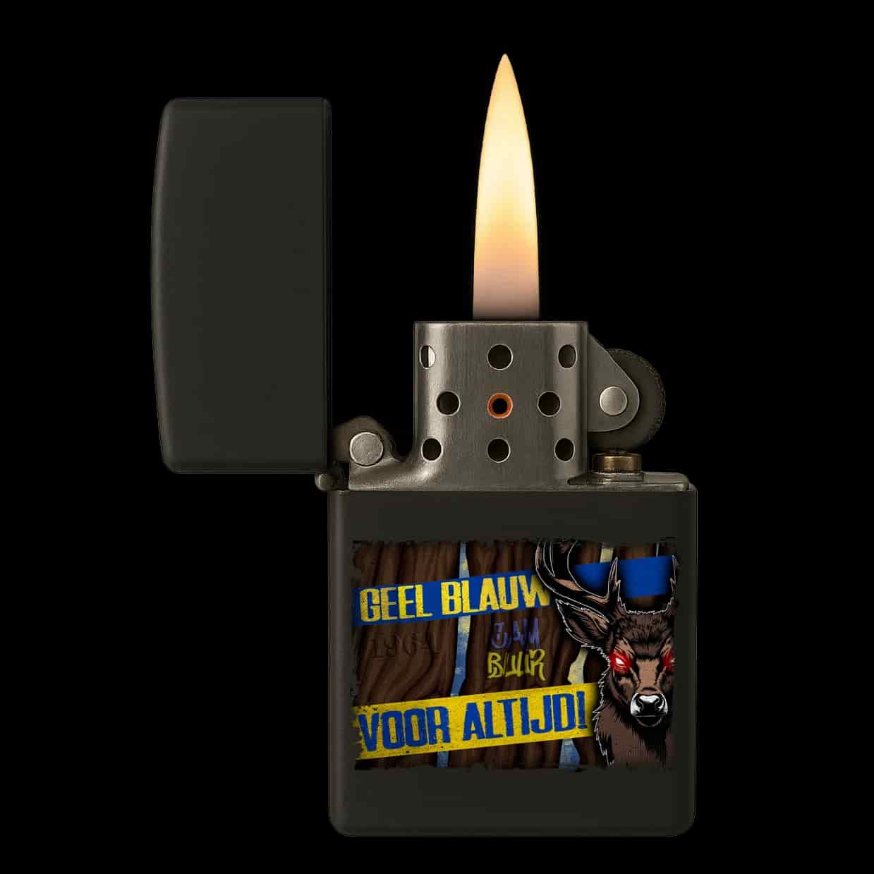 Geel blauw voor altijd Lighter