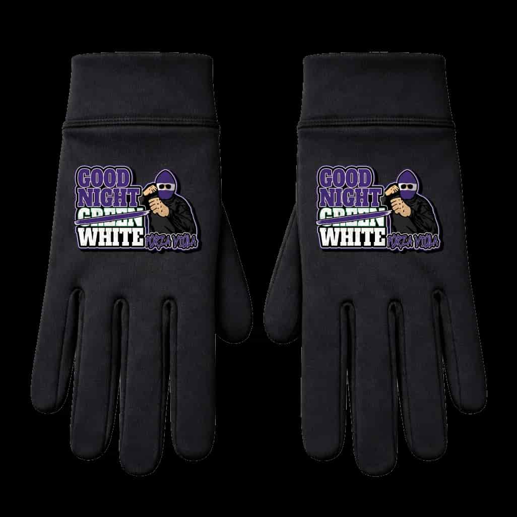 good night green white! Gloves