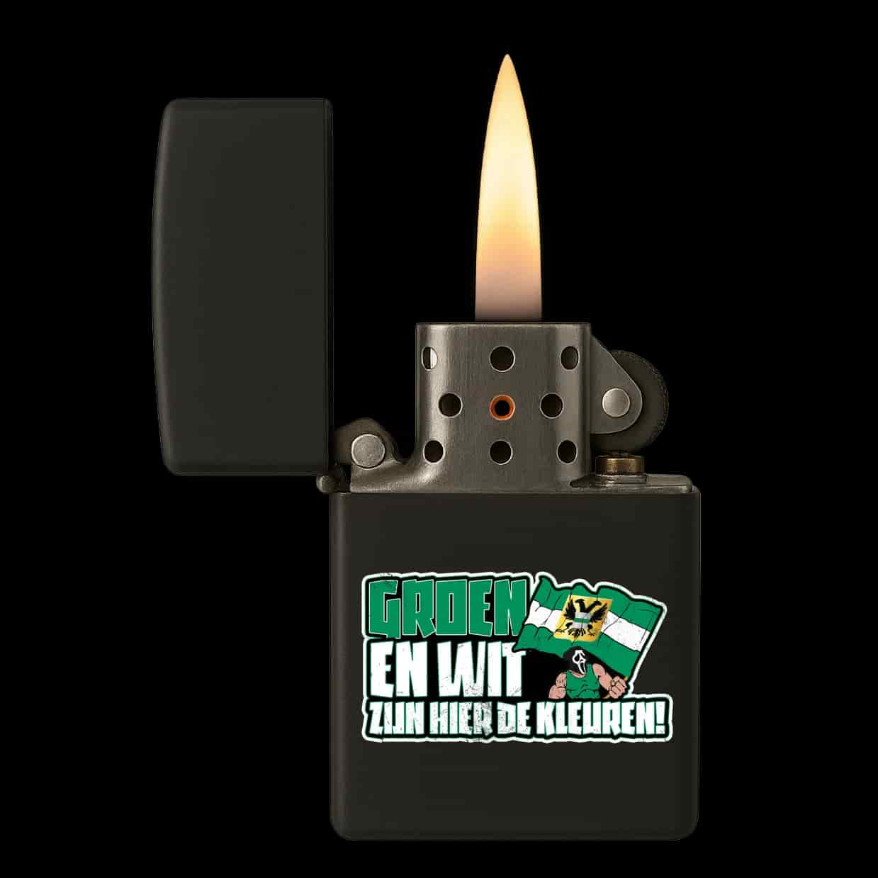 Groen en wit zijn hier de kleuren Lighter