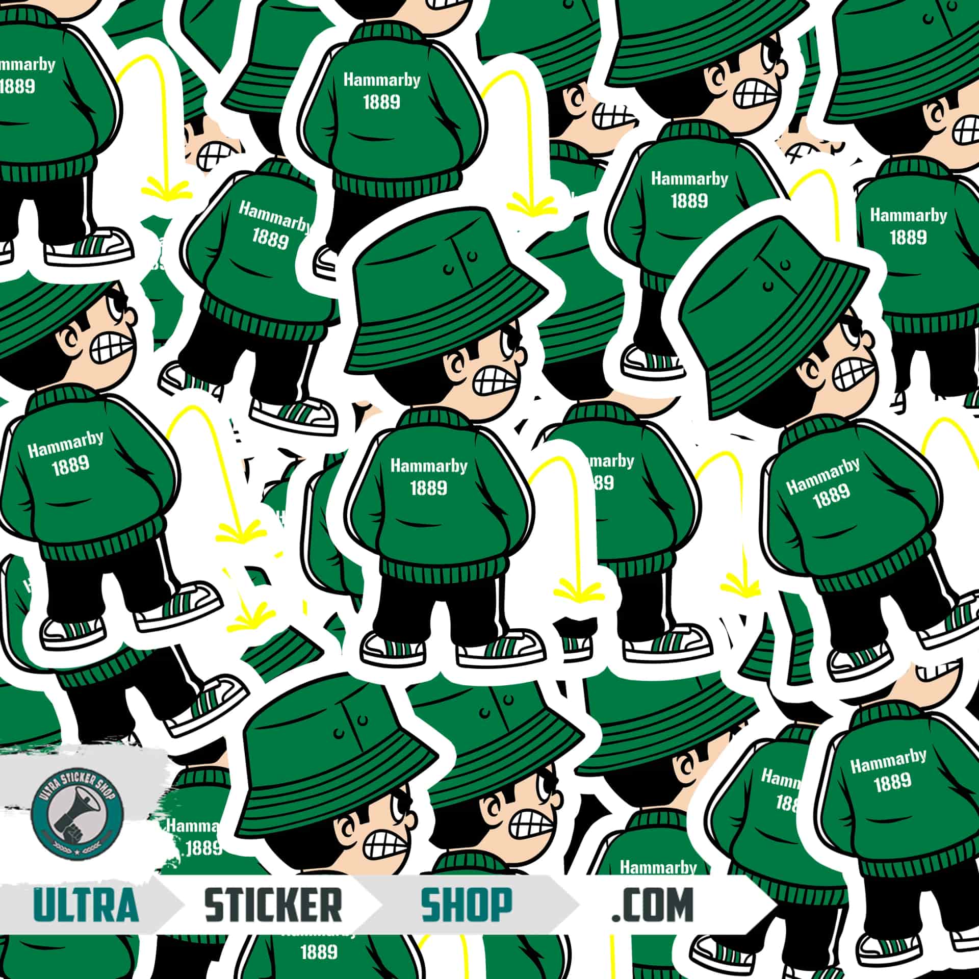 Hammarby 1889 Pee Kid Stickers