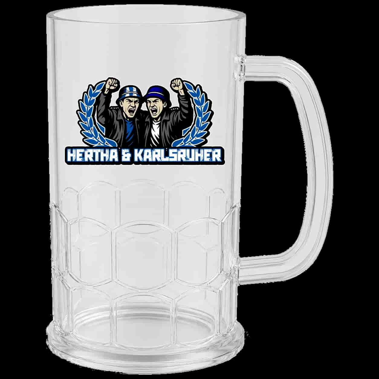 Hertha & Karlsruher Beer Mug