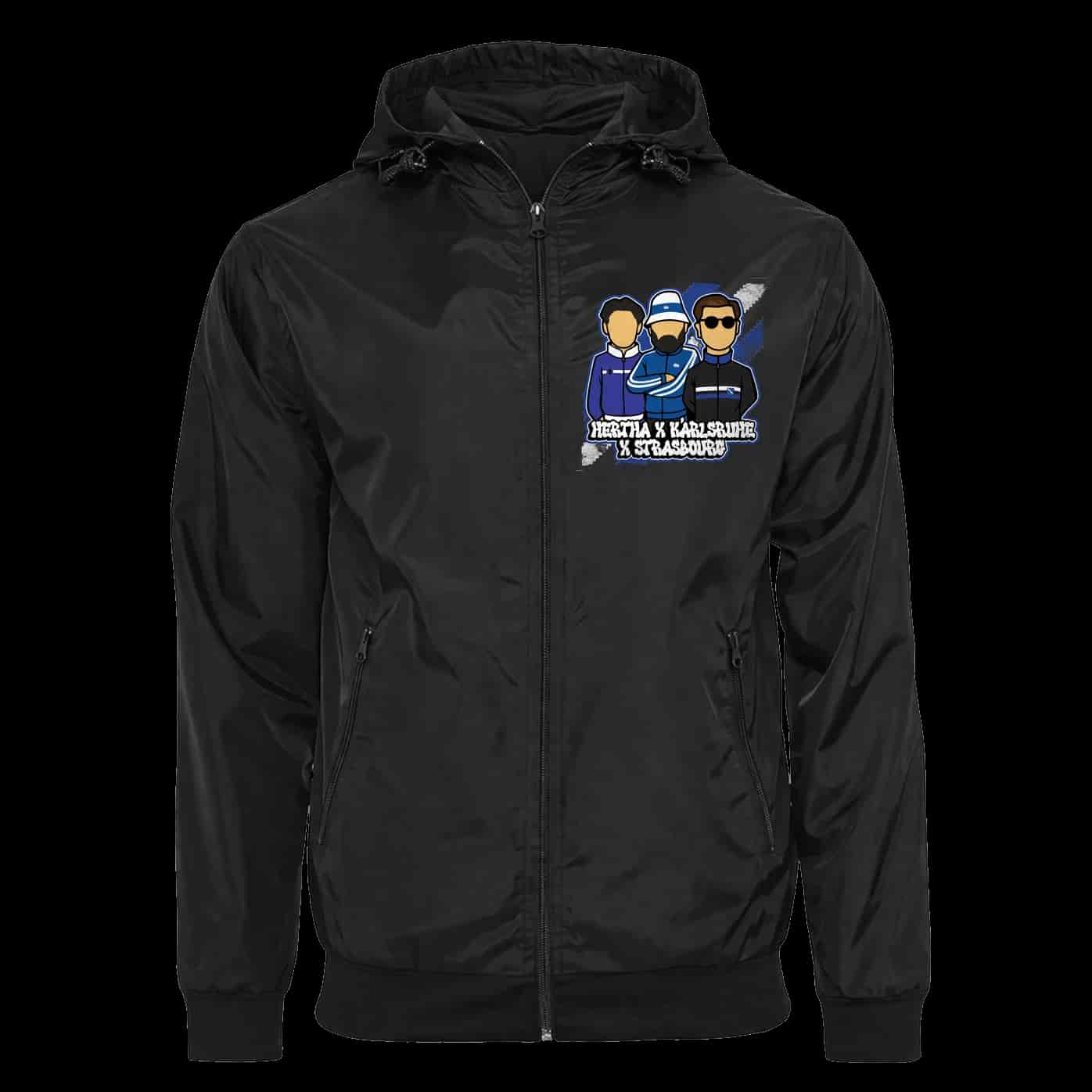 Hertha X Karlsruhe X Strasbourg Jacket with Zip-Off Balaclava