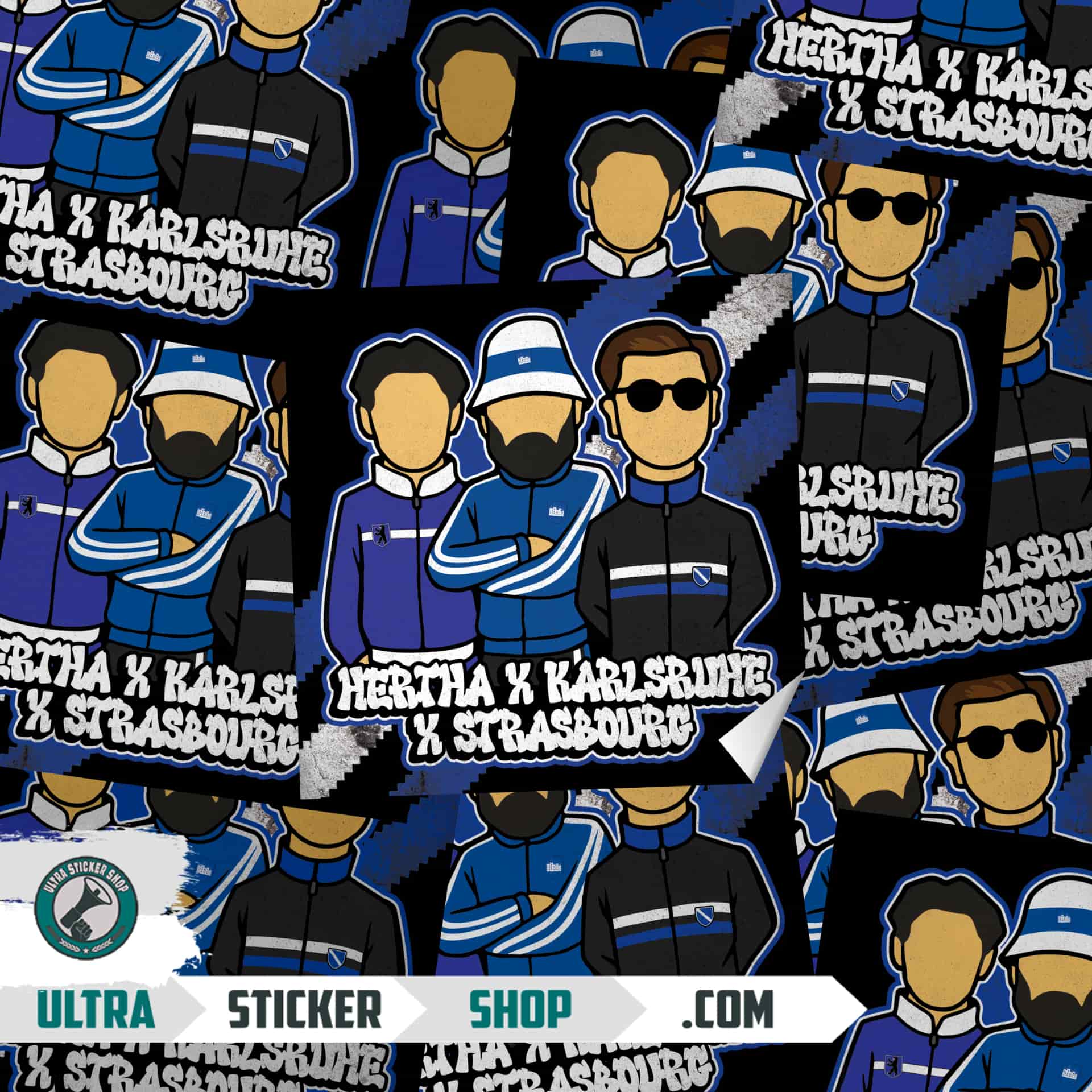 Hertha X Karlsruhe X Strasbourg Stickers