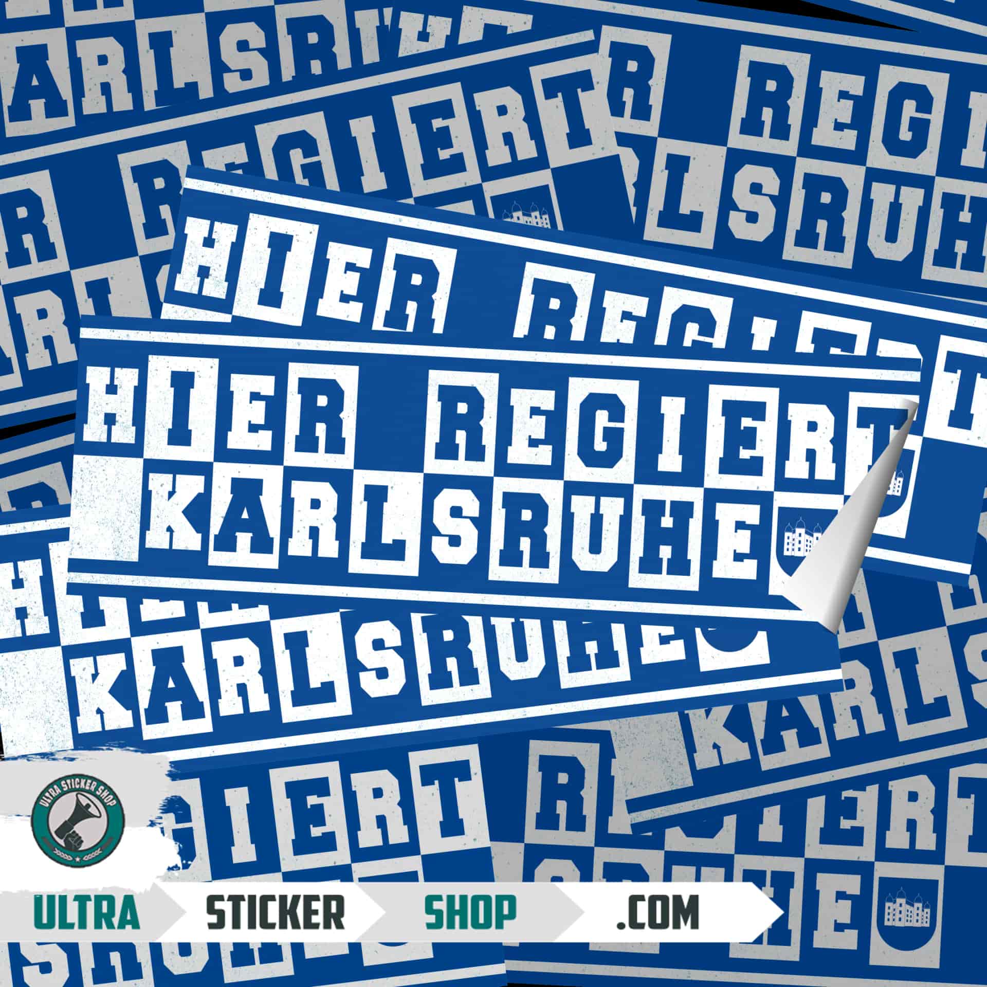 Hier regiert Karlsruhe Stickers