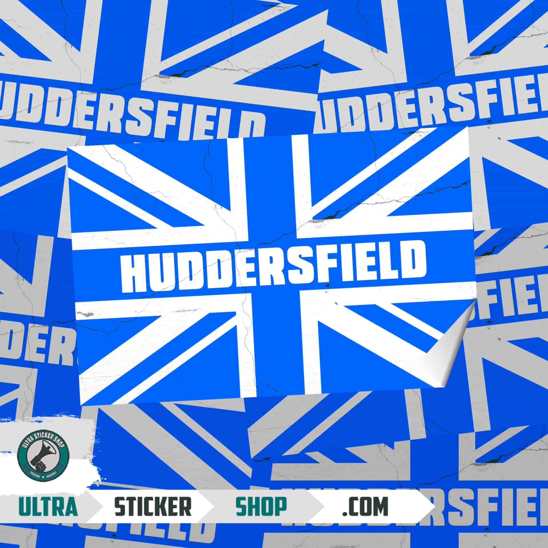 Huddersfield Union Jack Stickers