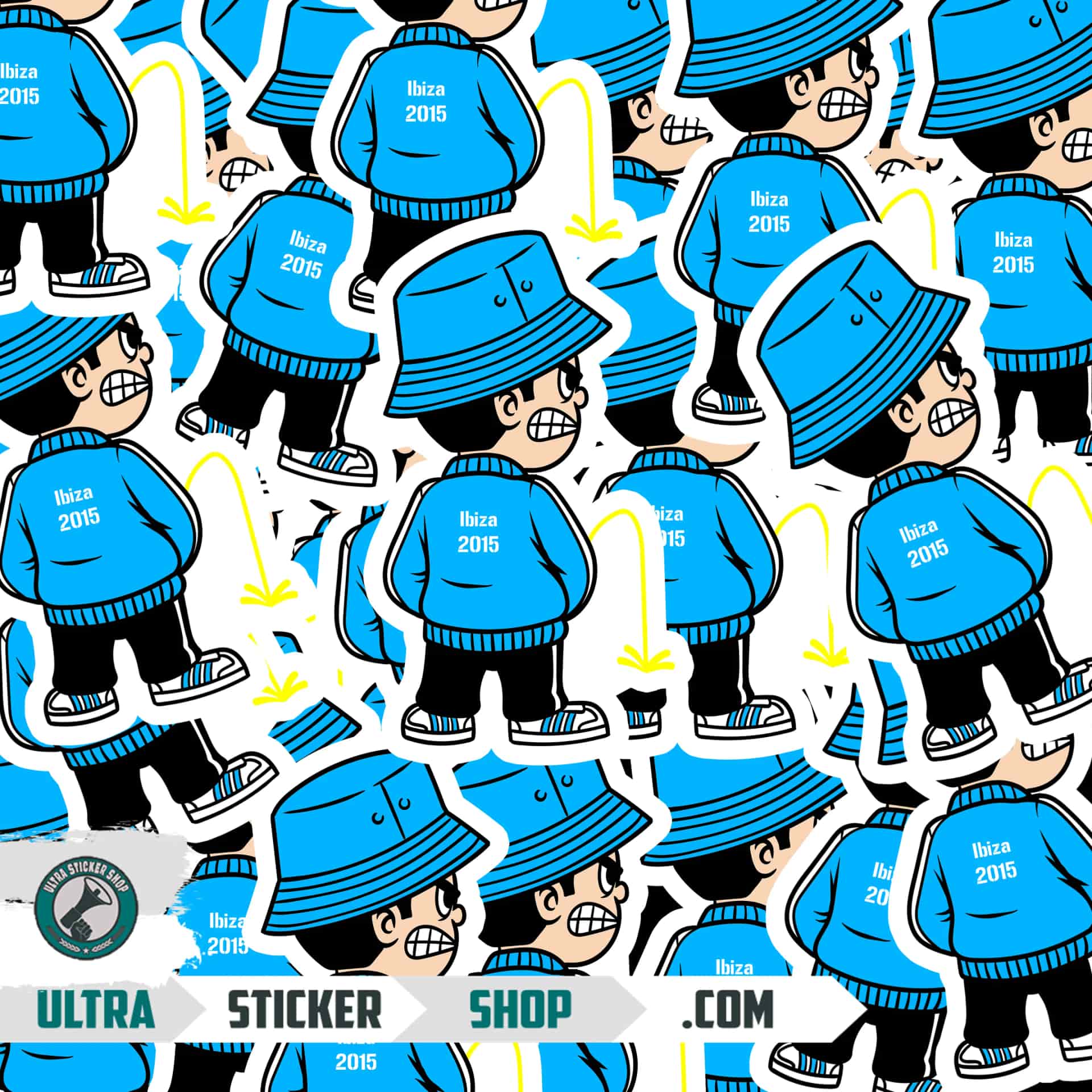 Ibiza 2015 Pee Kid Stickers