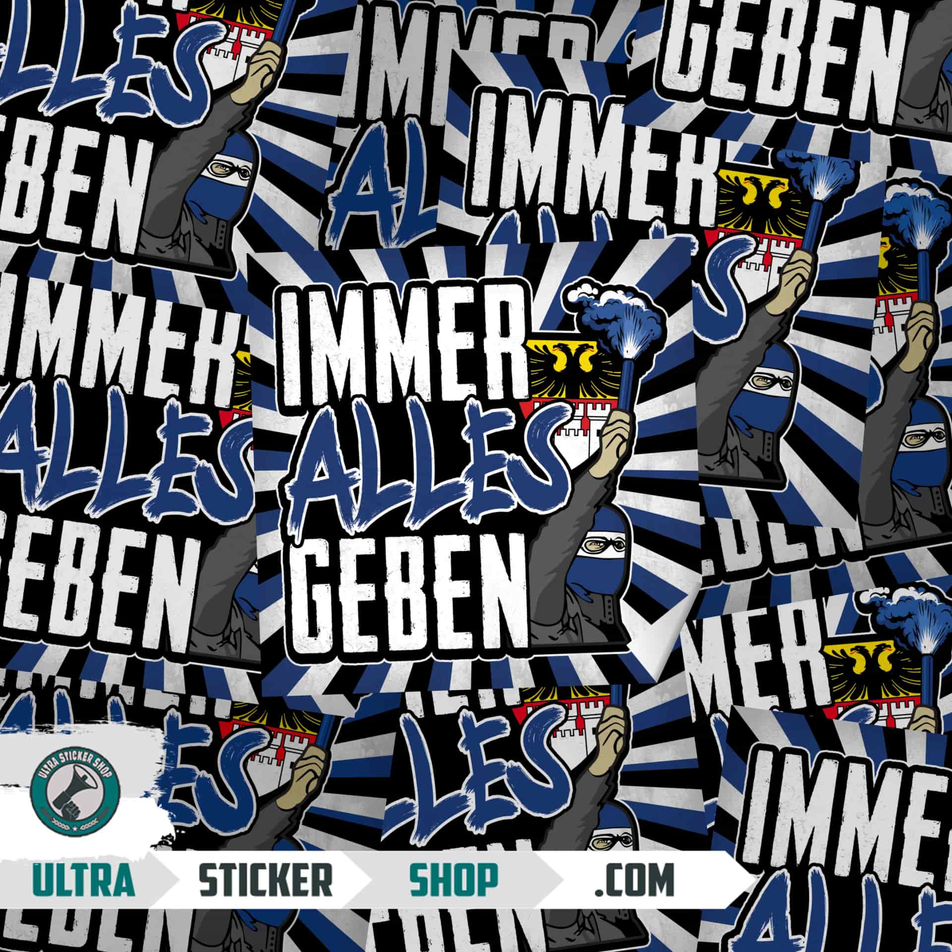 Immer alles geben Stickers