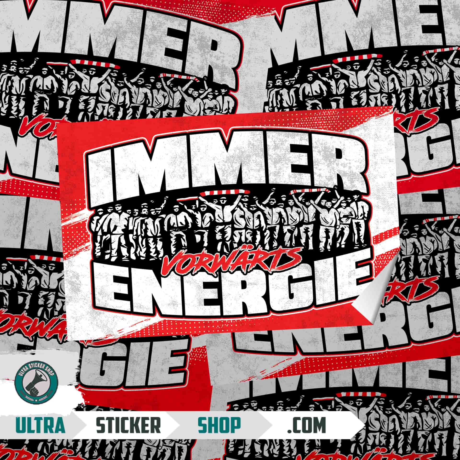 Immer vorwärts Energie Stickers