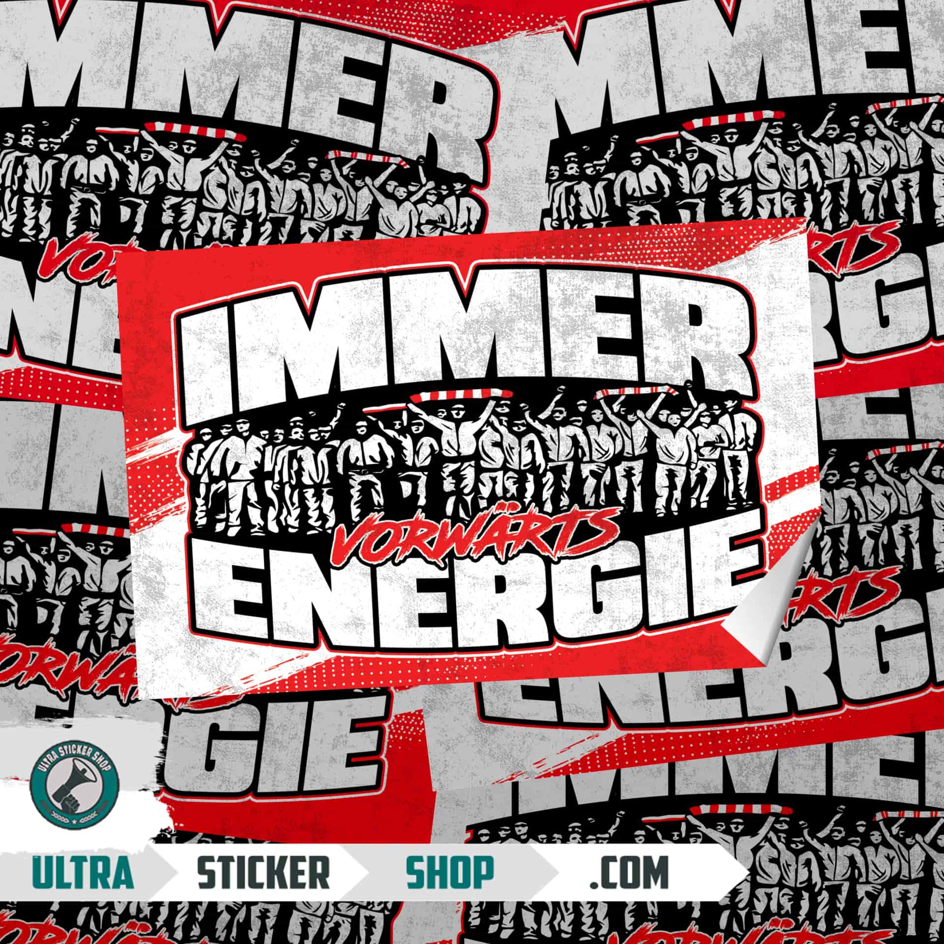 Immer vorwärts Energie Stickers