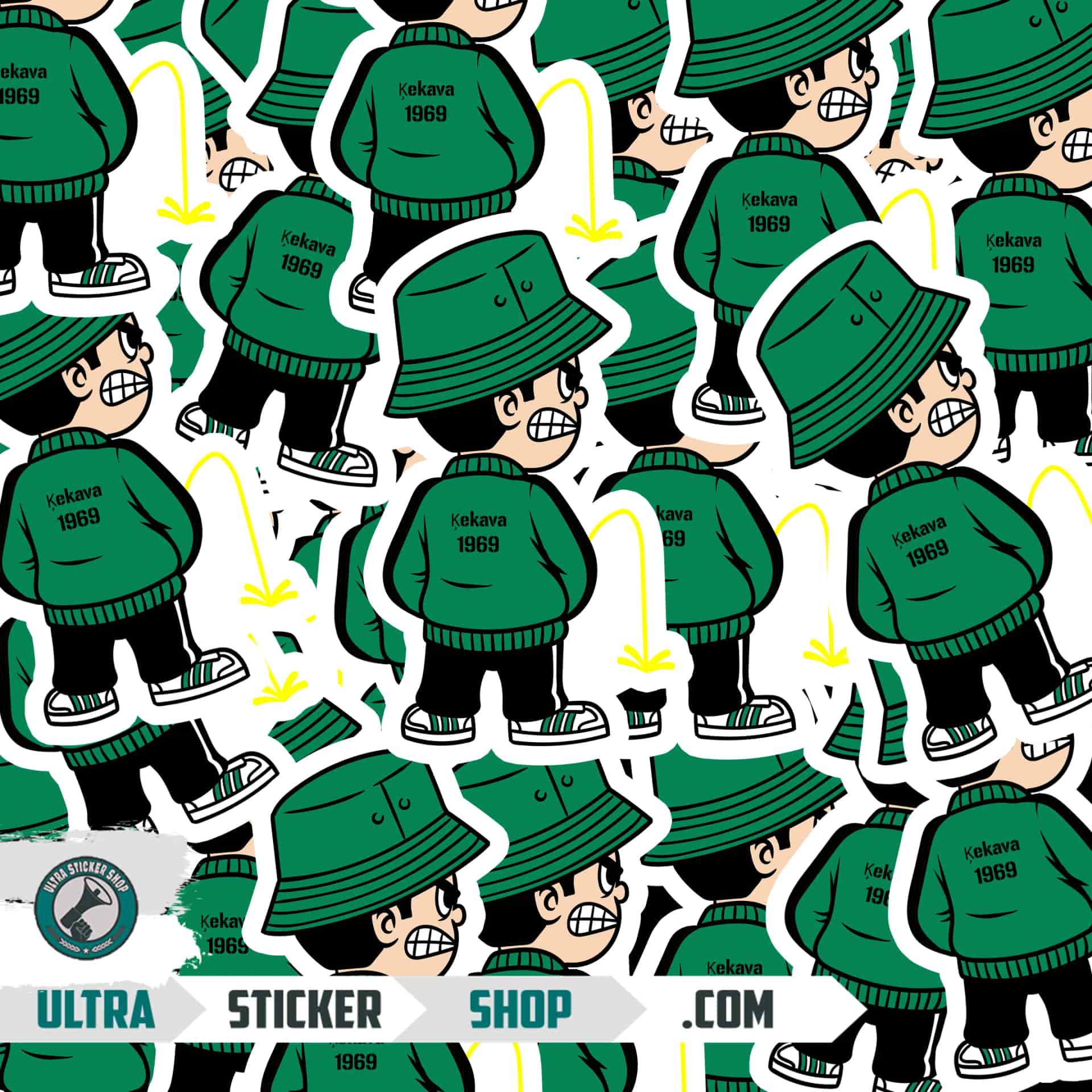 Ķekava 1969 Pee Kid Stickers