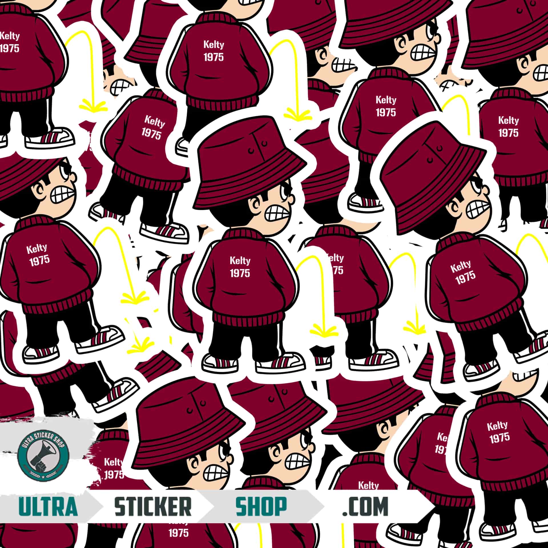 Kelty 1975 Pee Kid Stickers