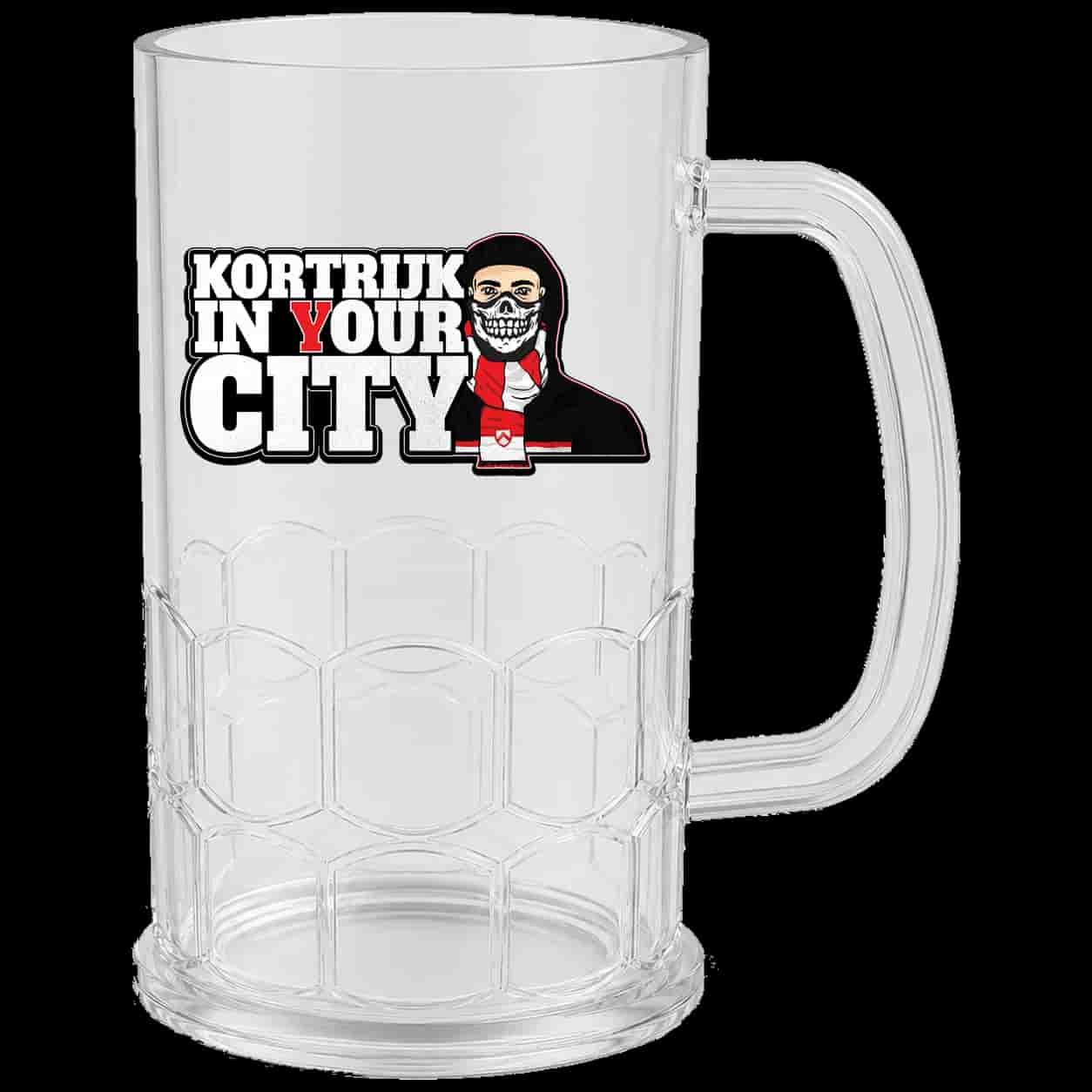 Kortrijk in your city Beer Mug
