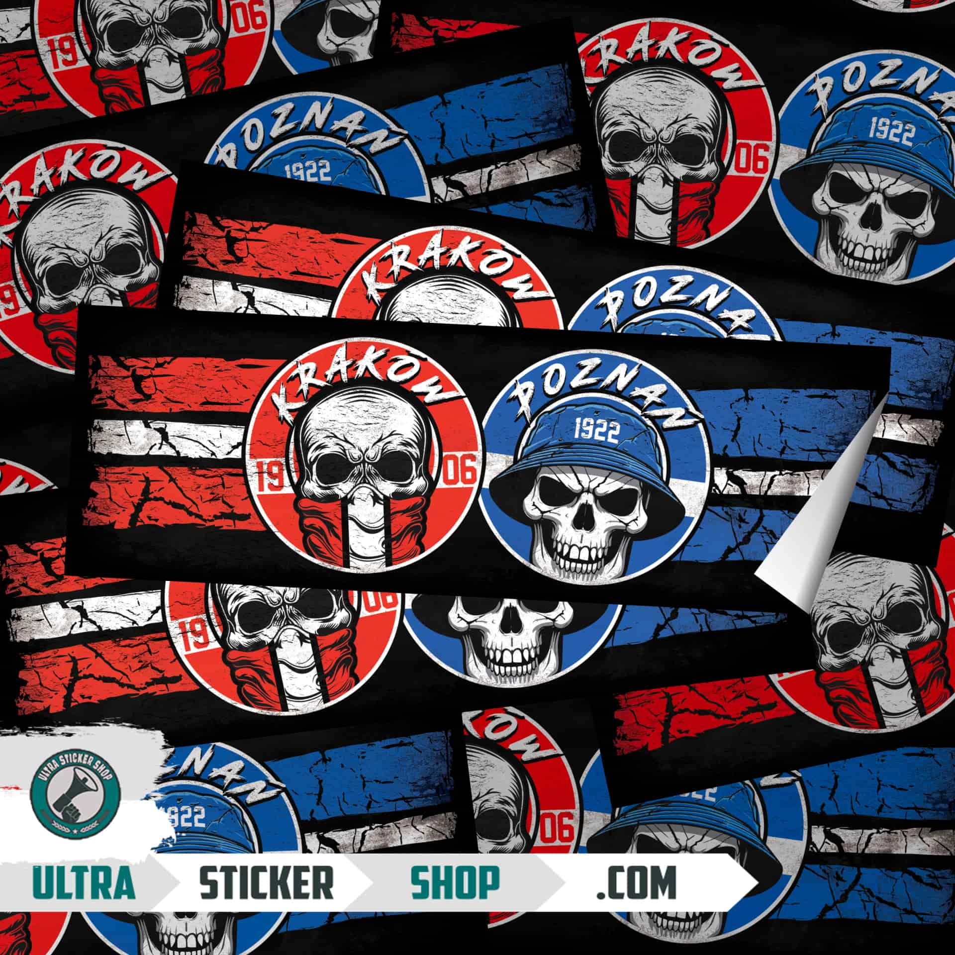 Kraków X Poznań Stickers