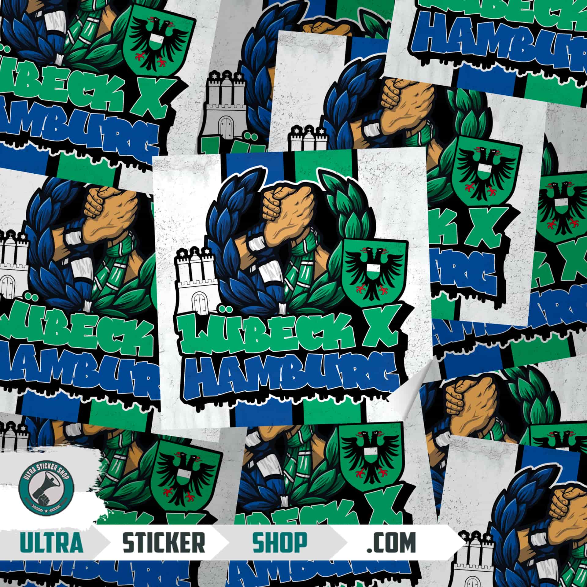 Lübeck X Hamburg Stickers