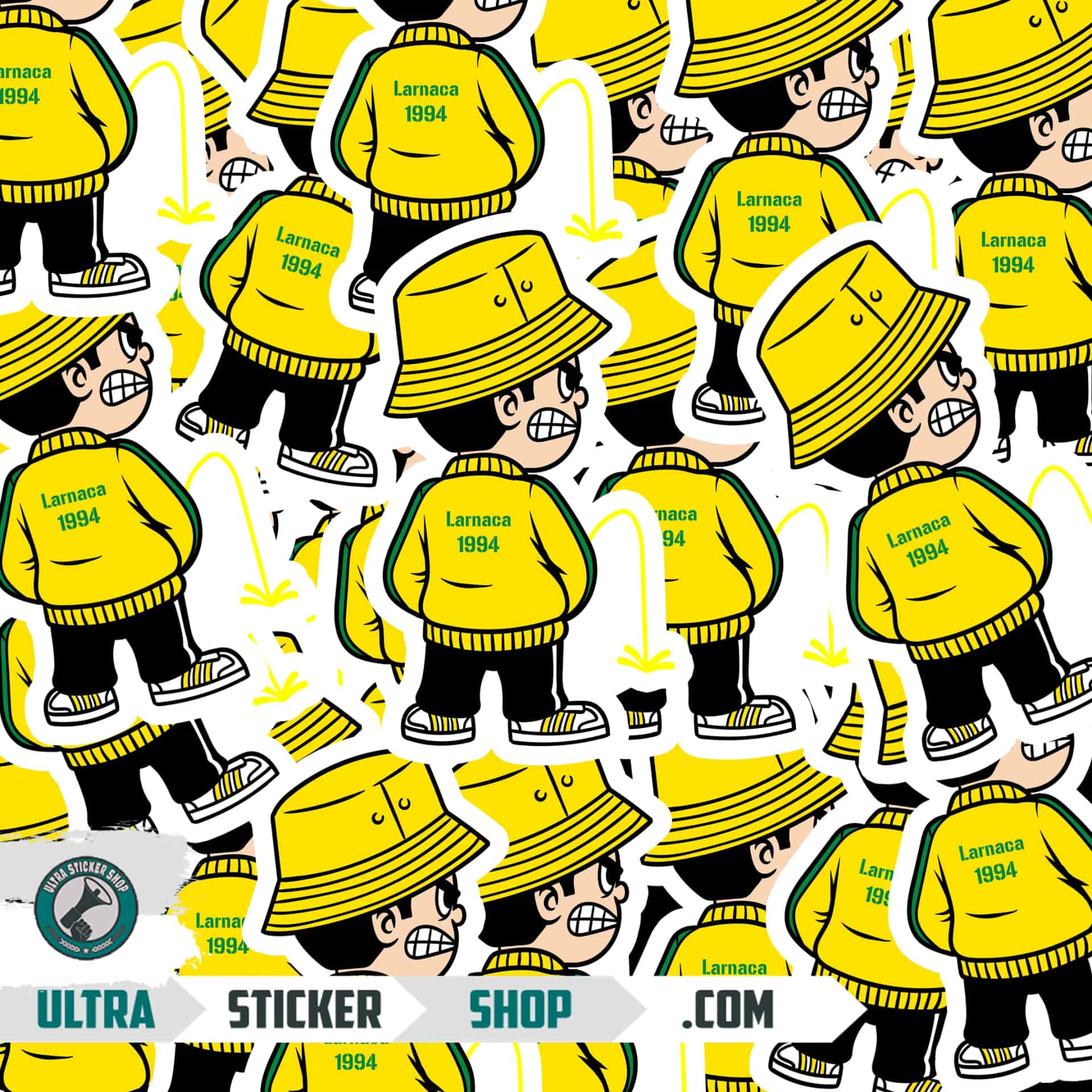 Larnaca 1994 Pee Kid Stickers