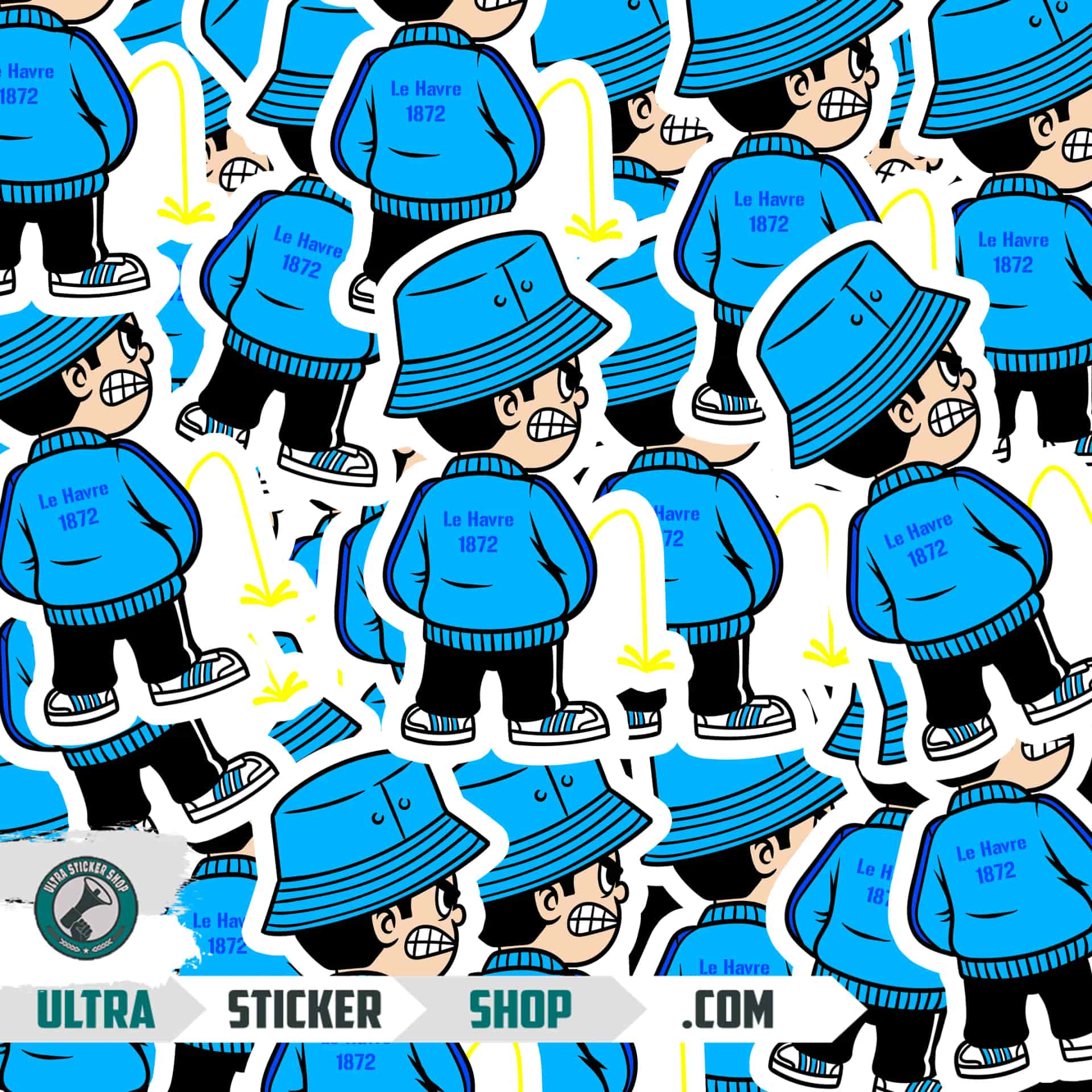 Le Havre 1872 Pee Kid Stickers