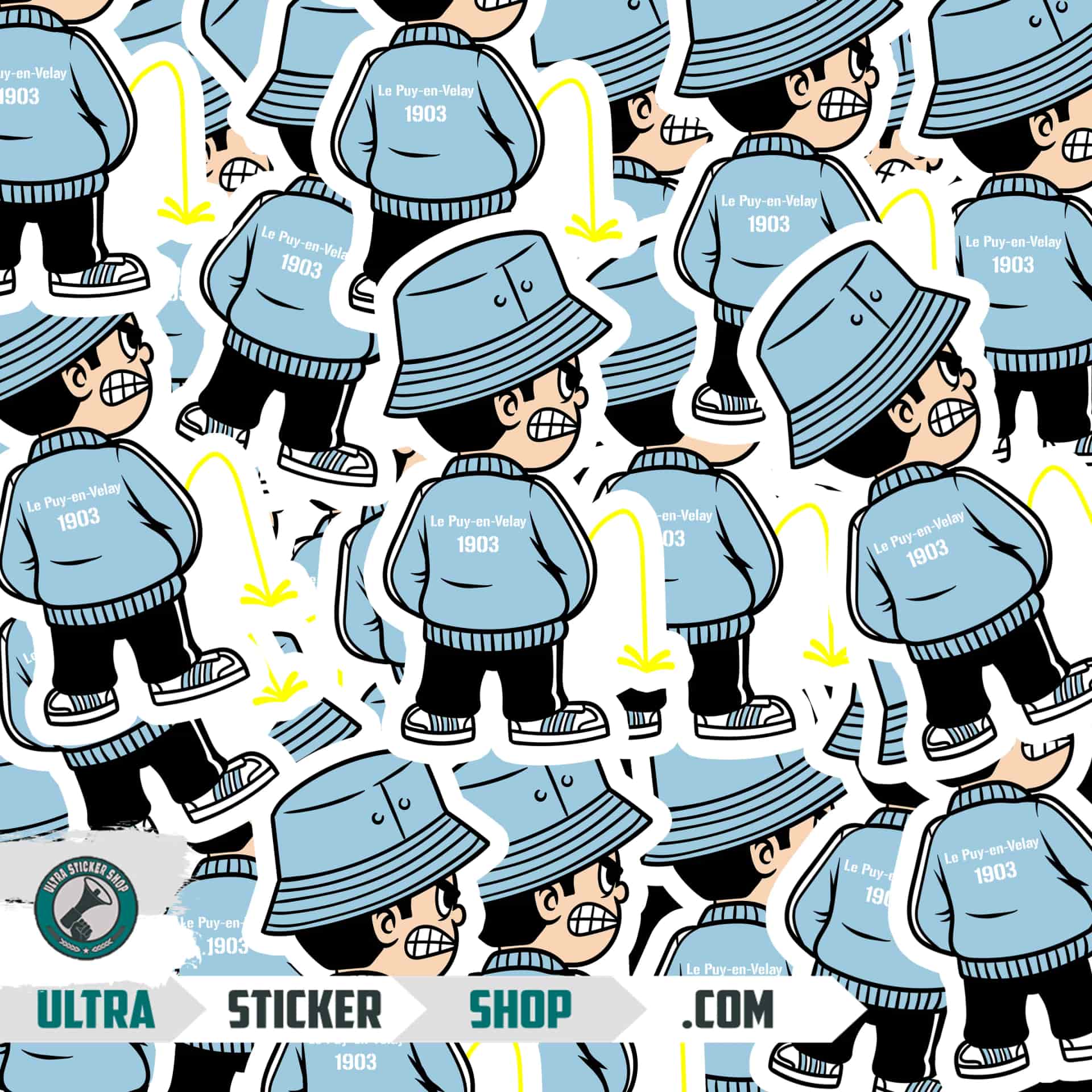 Le Puy-en-Velay 1903 Pee Kid Stickers