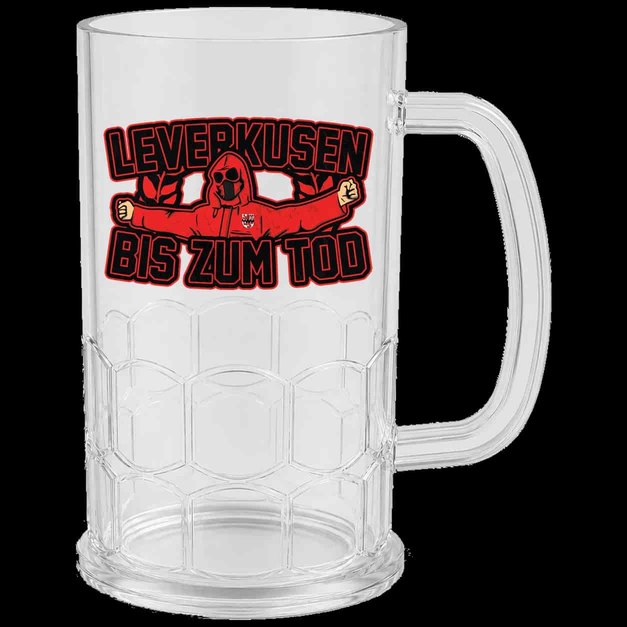 Leverkusen bis zum tod Beer Mug
