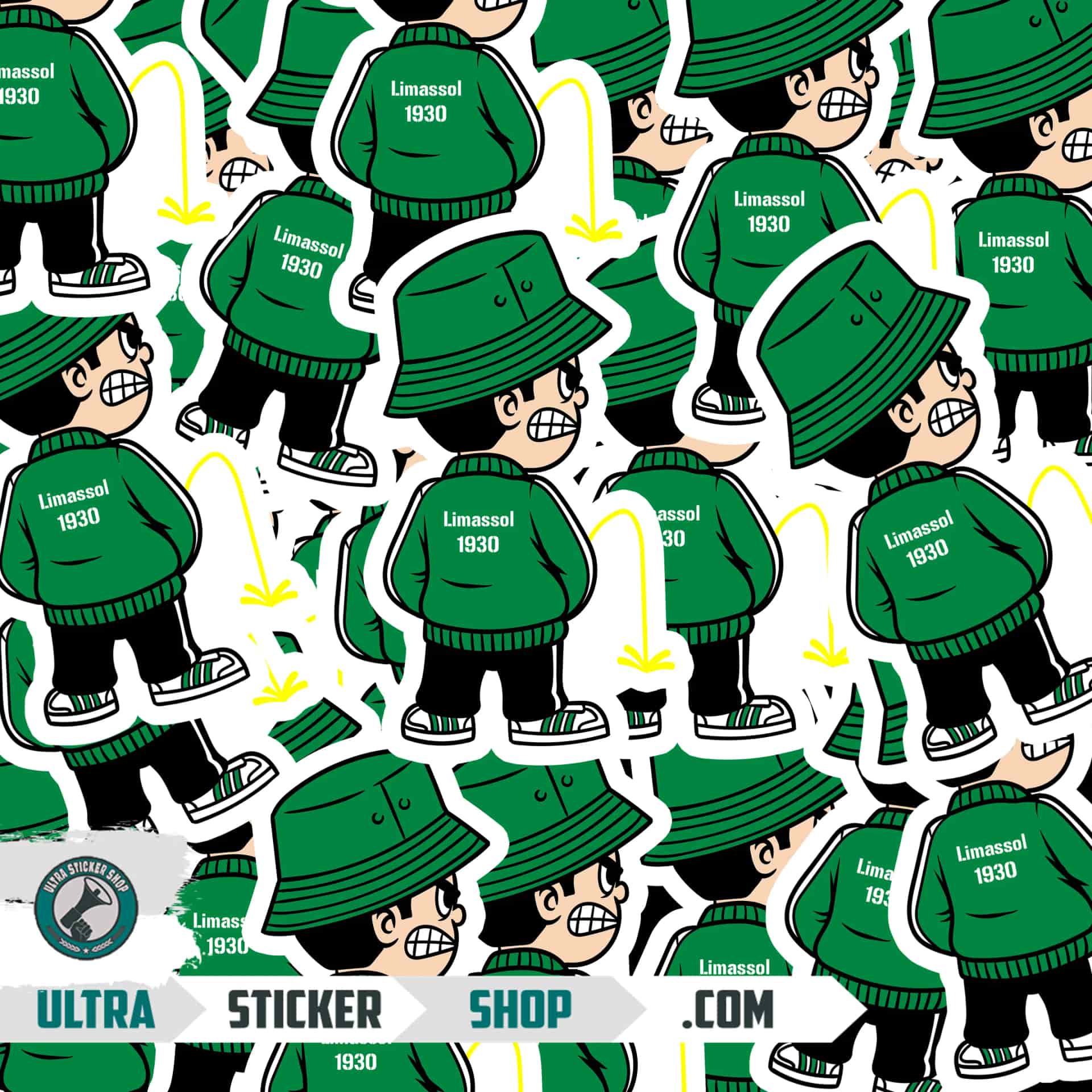 Limassol 1930 Pee Kid Stickers