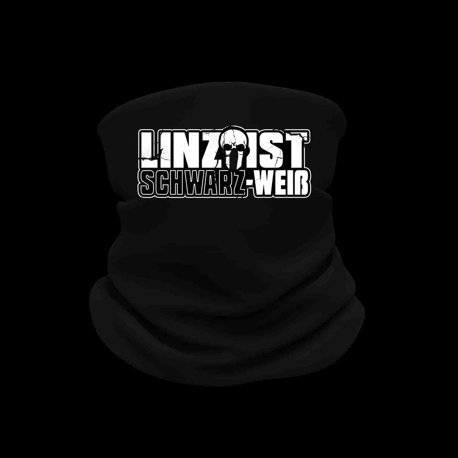 Linz ist schwarz-weiß Neckwarmer