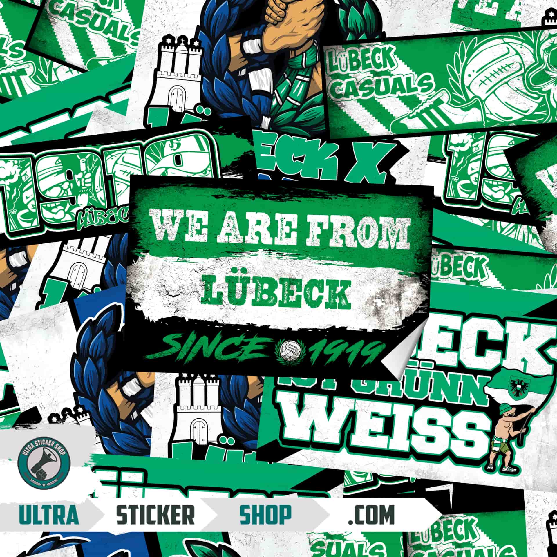 Lübeck 1919 Sticker-Mix