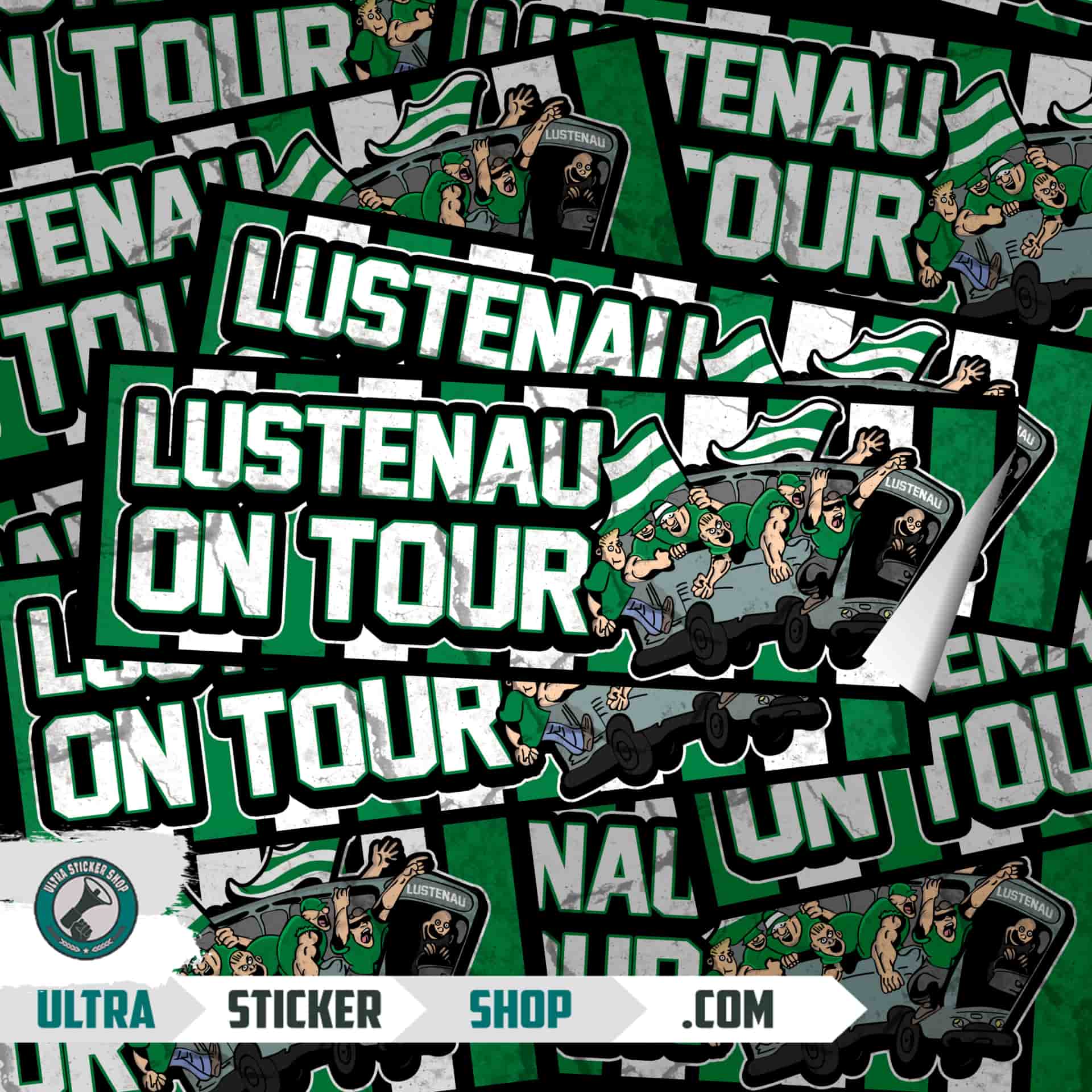 Lustenau on tour Stickers