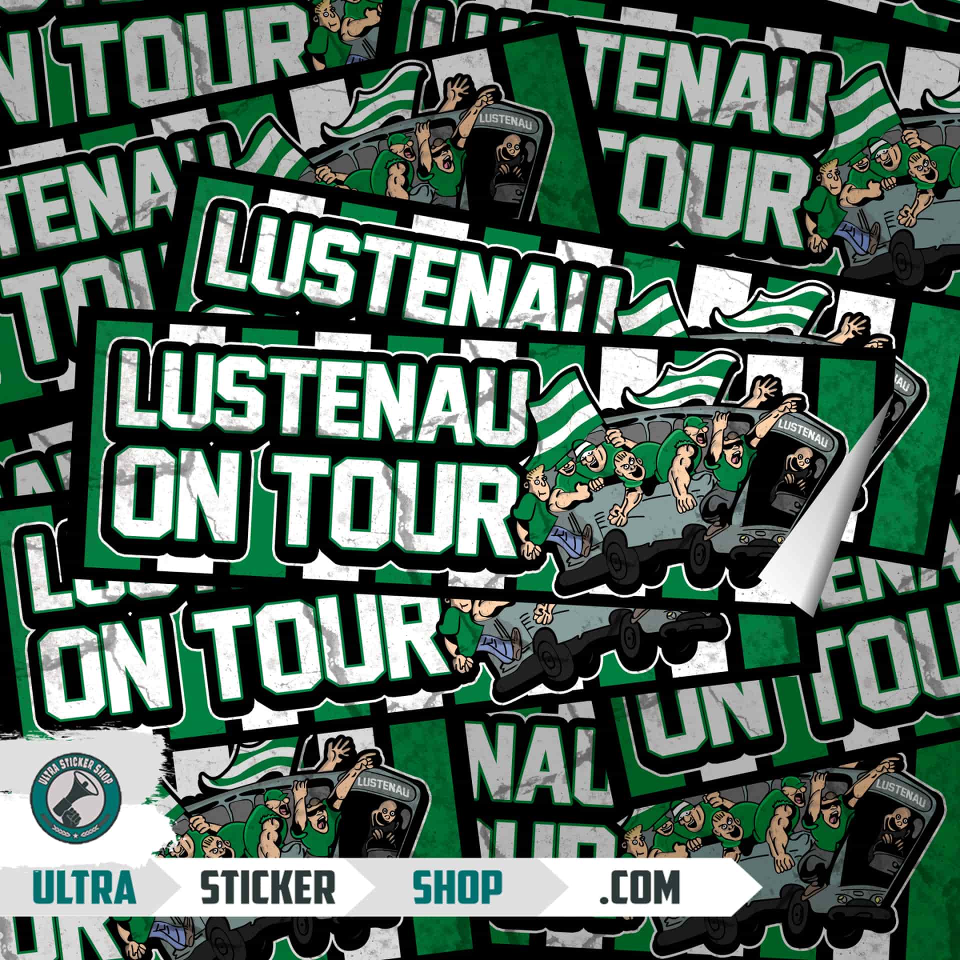 Lustenau on tour Stickers