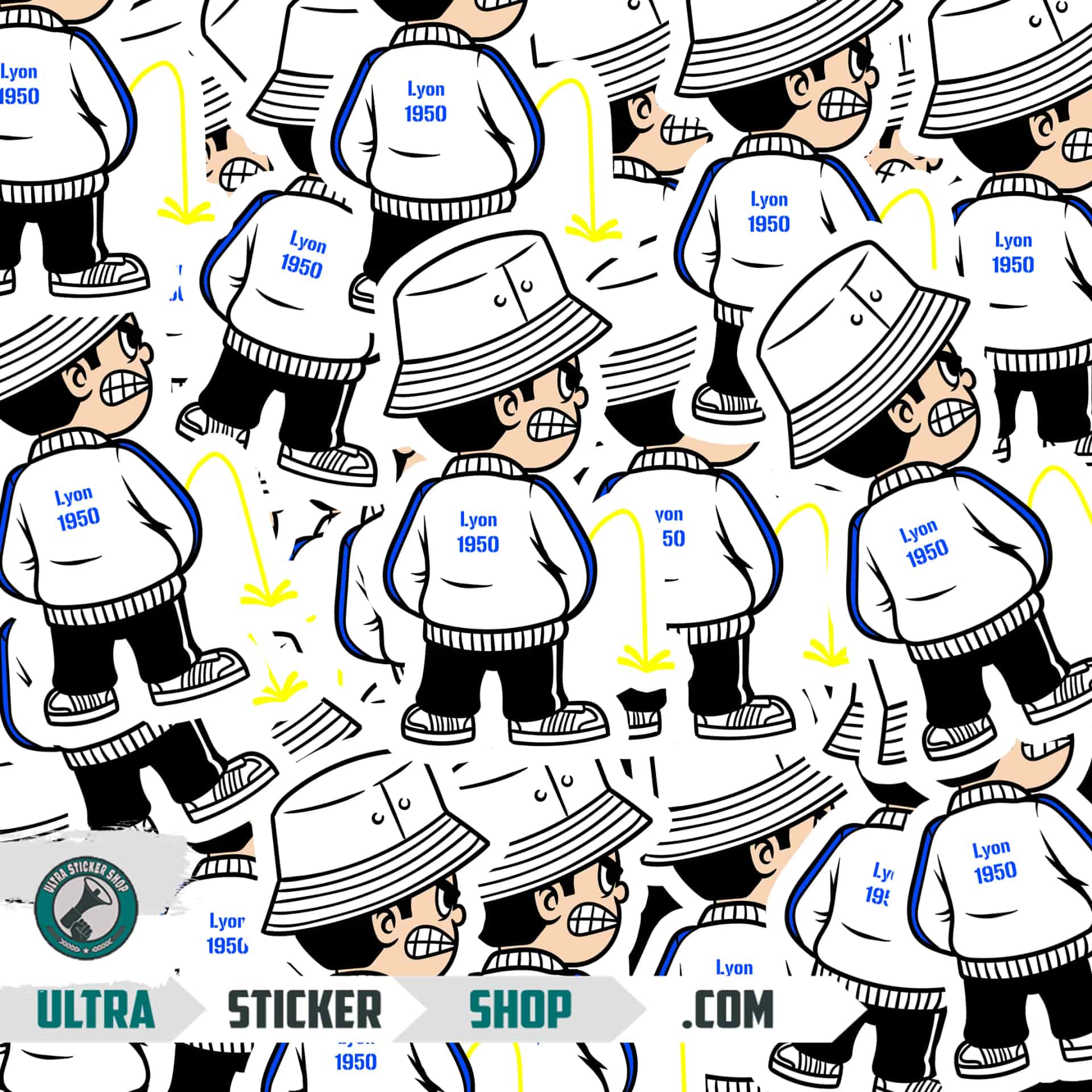Lyon 1950 Pee Kid Stickers