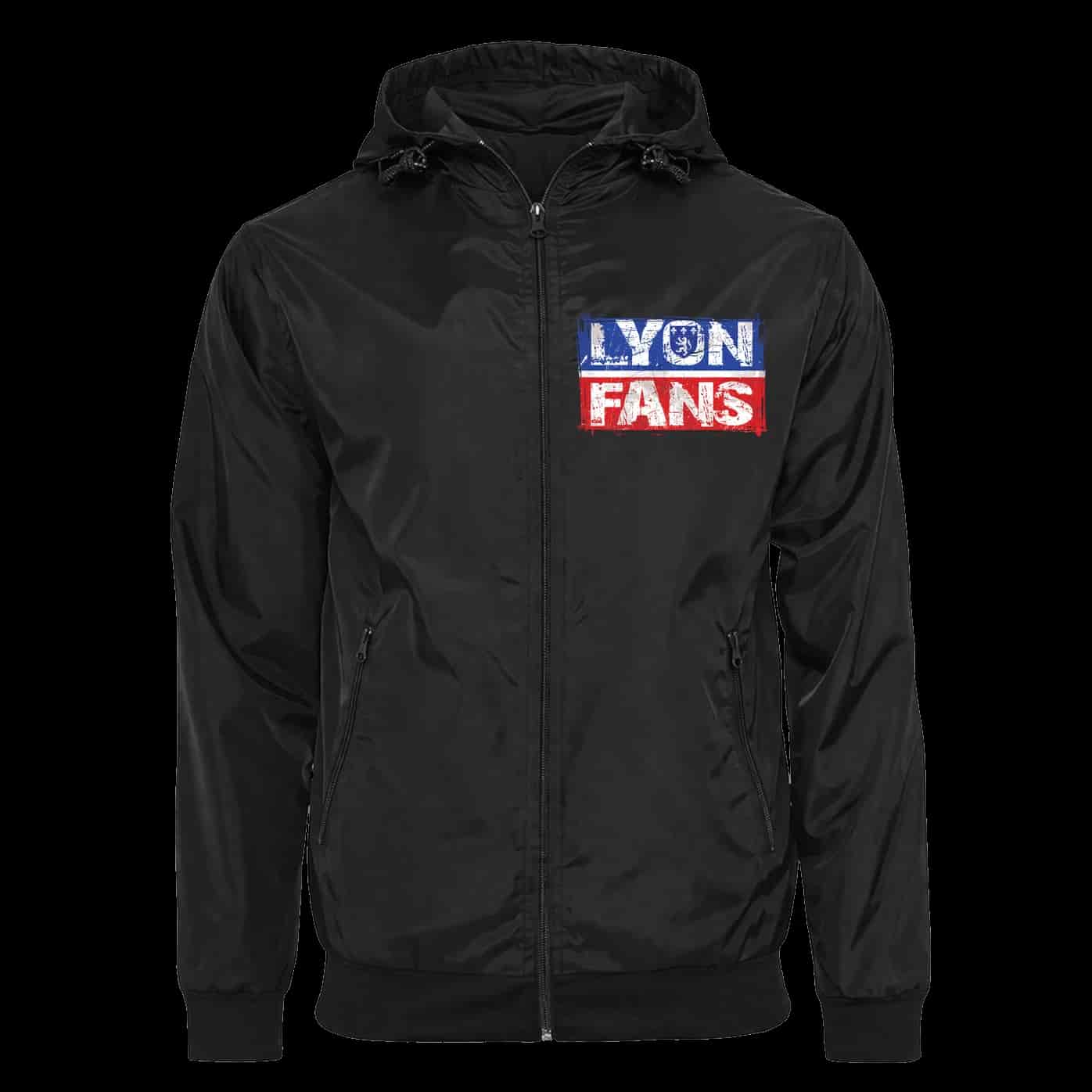 Lyon fans Jacket with Zip-Off Balaclava