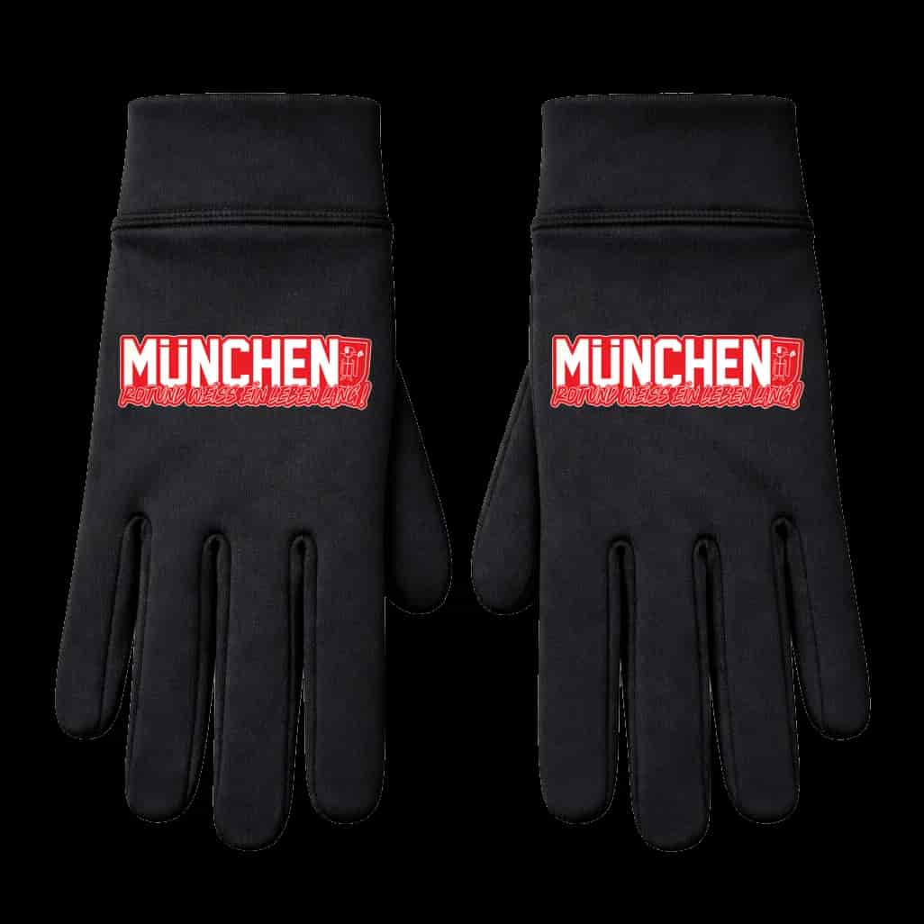 München, rot und weiss ein leben lang Gloves