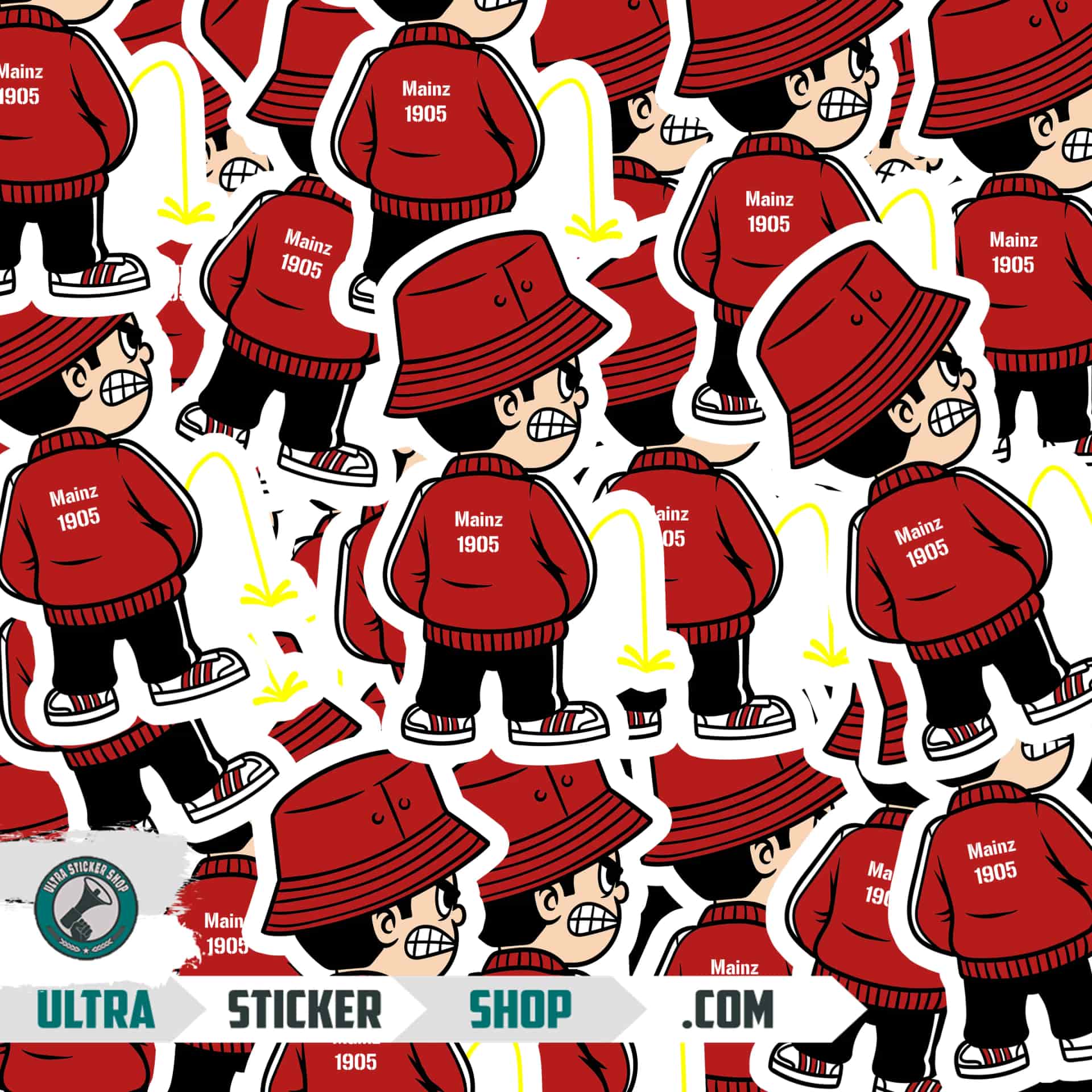 Mainz 1905 Pee Kid Stickers