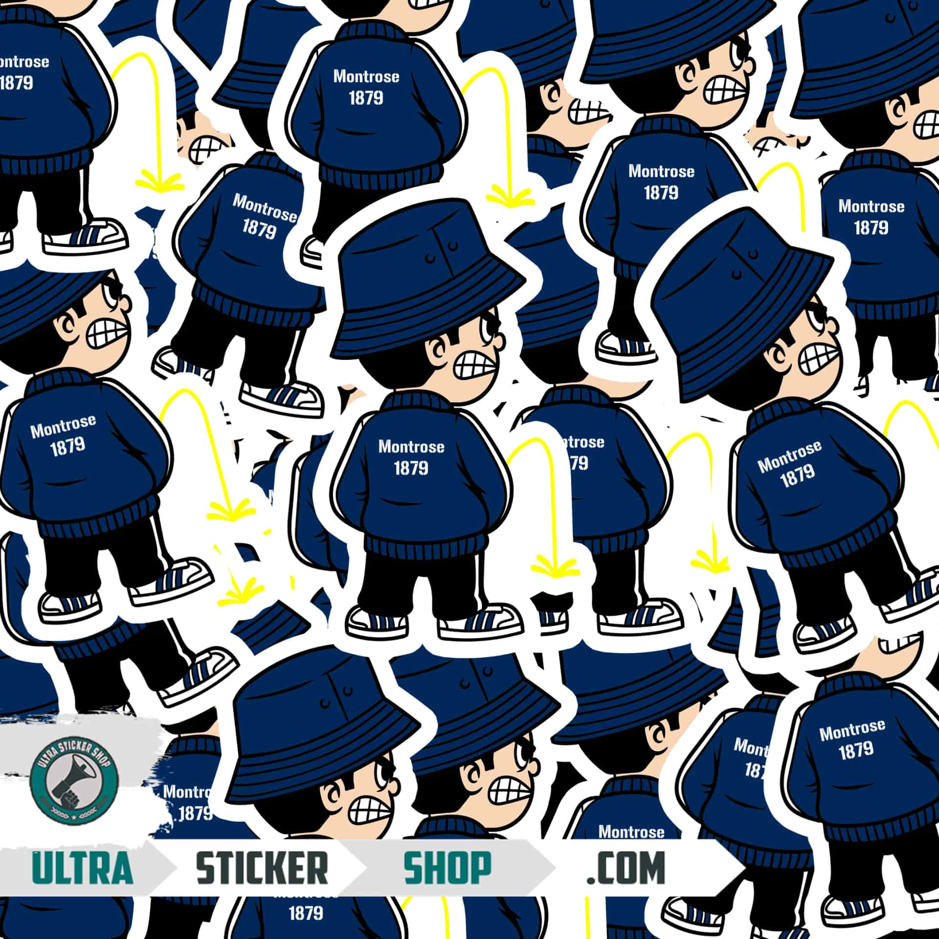 Montrose 1879 Pee Kid Stickers
