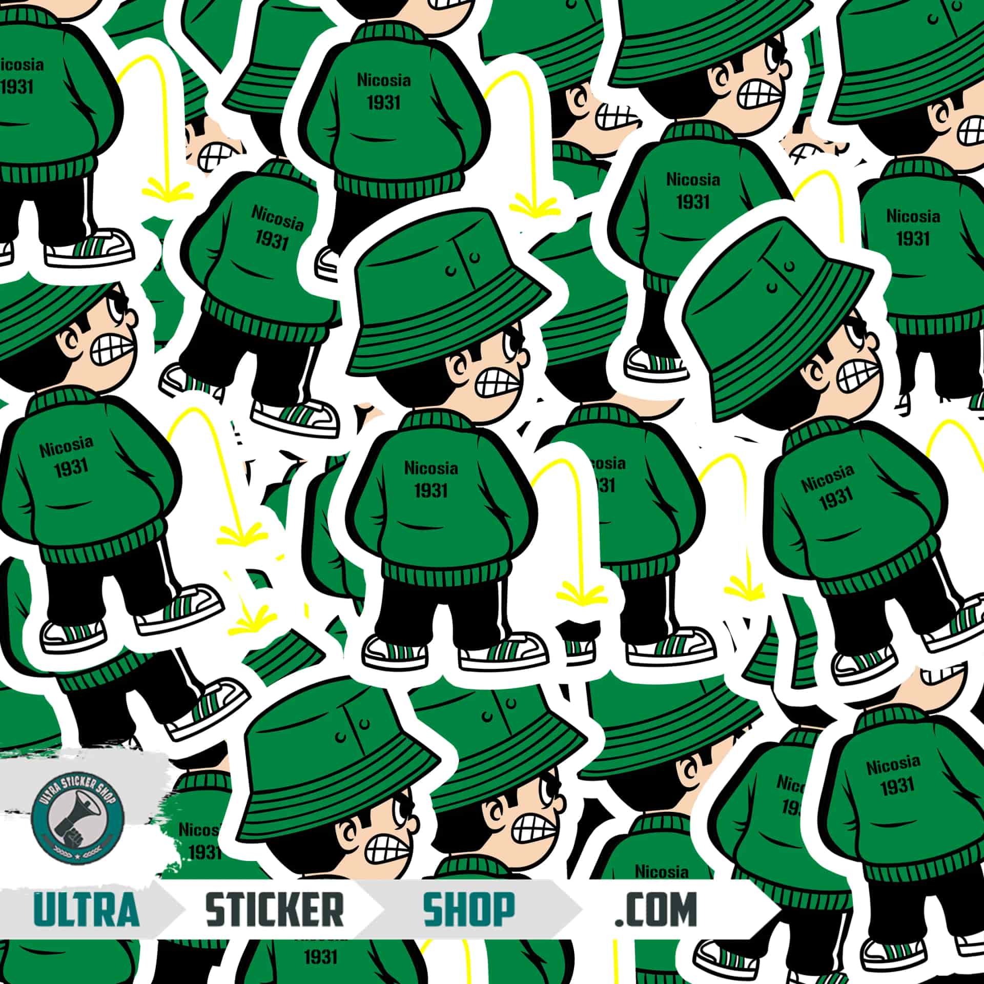 Nicosia 1931 Pee Kid Stickers