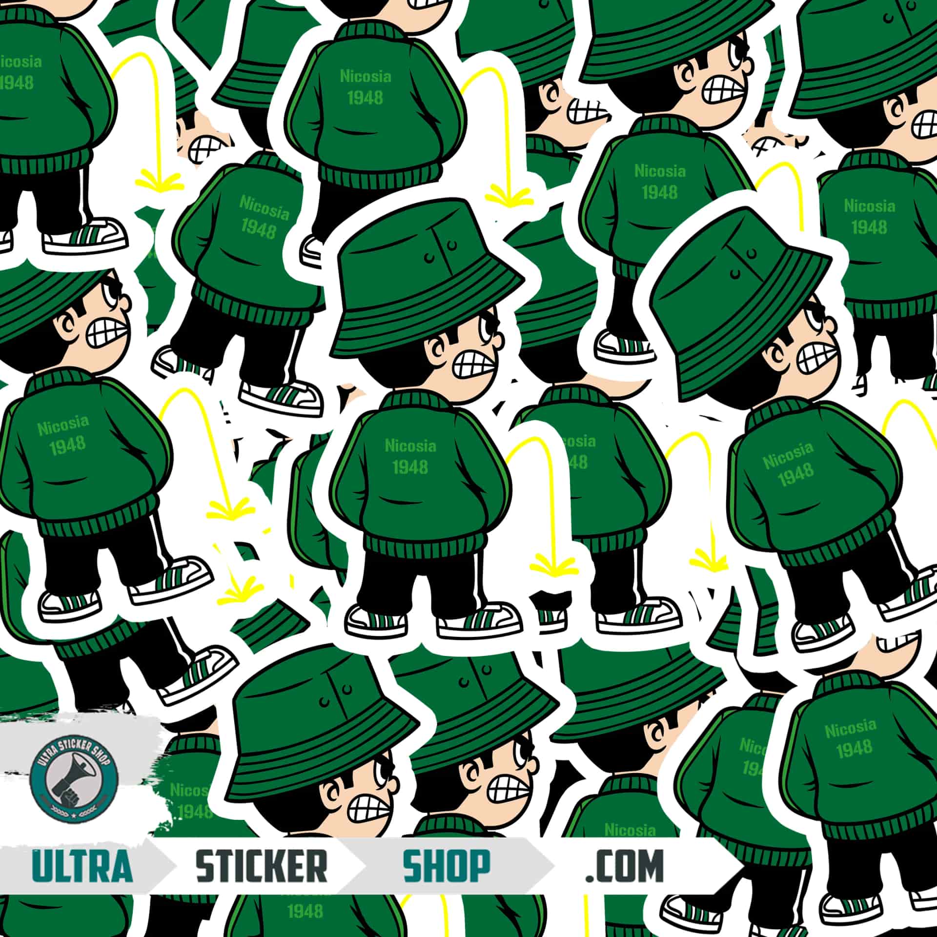 Nicosia 1948 Pee Kid Stickers
