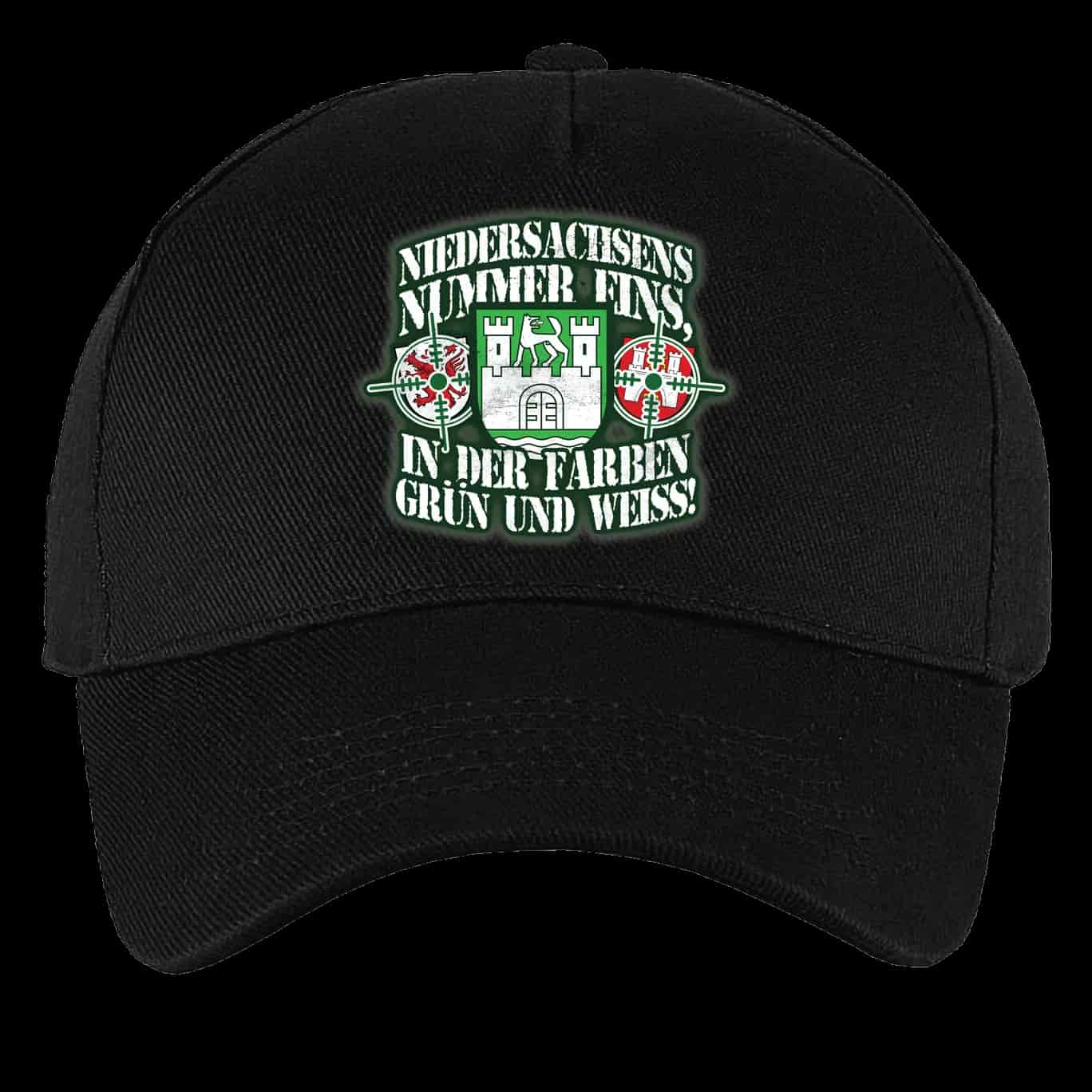 Niedersachsens nummer eins, in den farben grün und weiss Cap