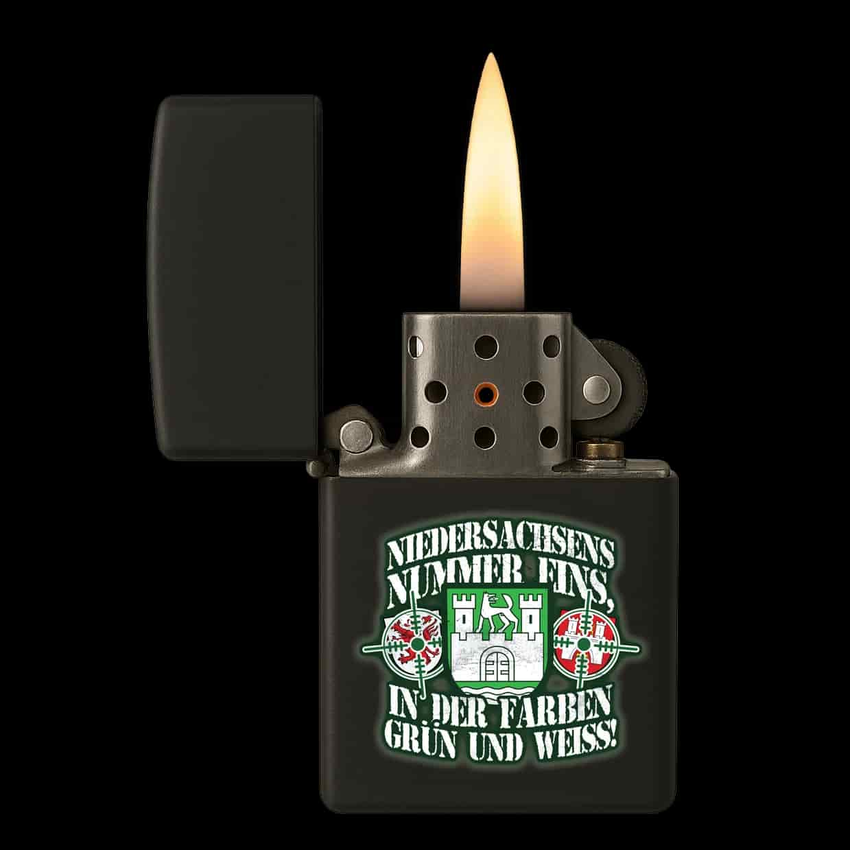 Niedersachsens nummer eins, in den farben grün und weiss Lighter