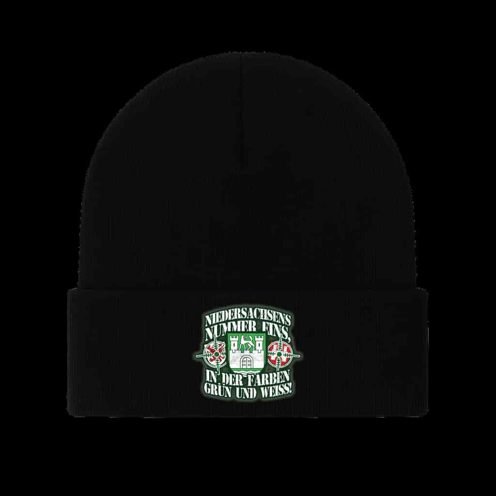 Niedersachsens nummer eins, in den farben grün und weiss Beanie