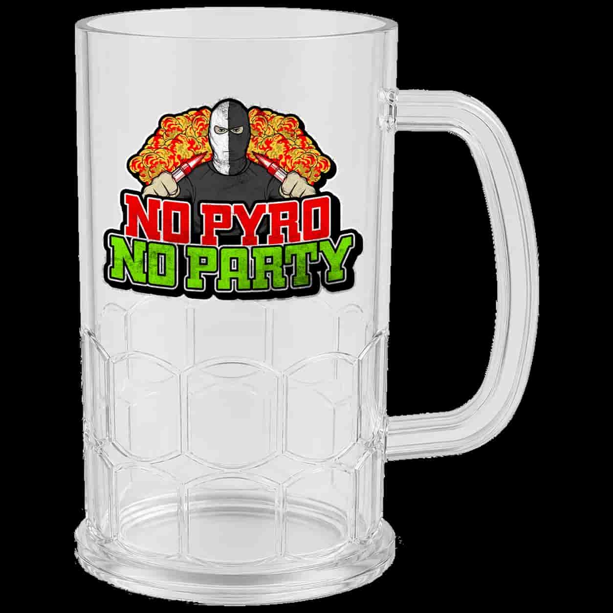 No pyro no party Beer Mug