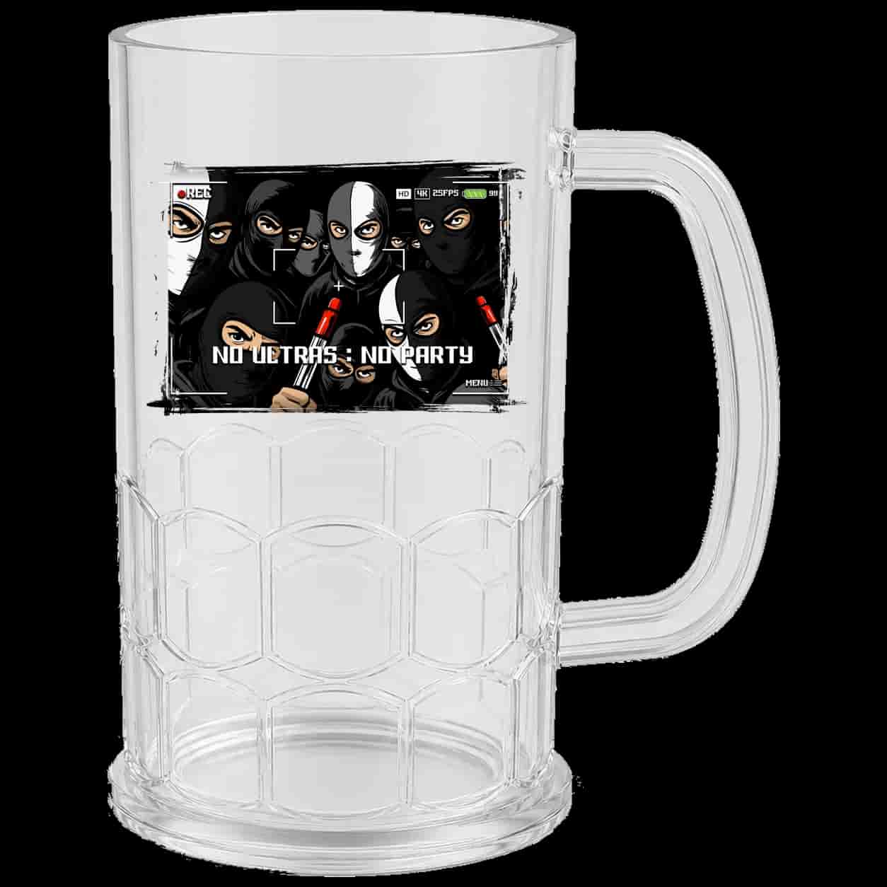 No ultras : No party Beer Mug