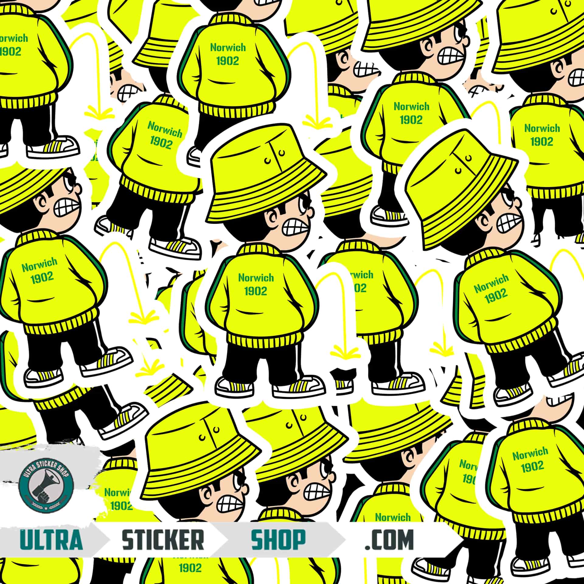 Norwich 1902 Pee Kid Stickers