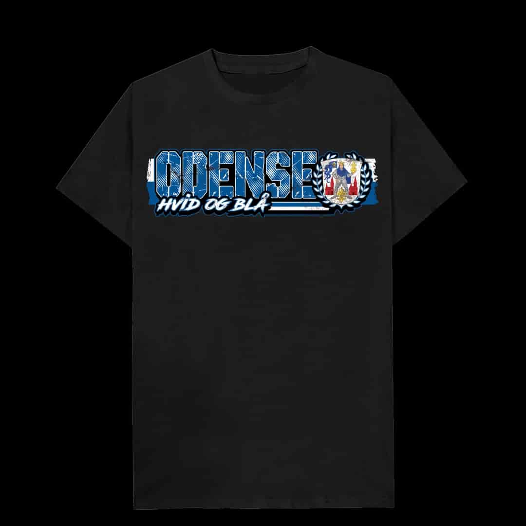 Odense hvid og blå T-Shirt
